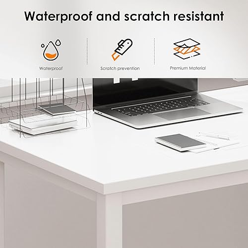 Miniatura 4 de DlandHome - Escritorio para computadora pequeño de 31.5 pulgadas ideal para usar como mesa plegable para la oficina en casa o mesa de actividades,