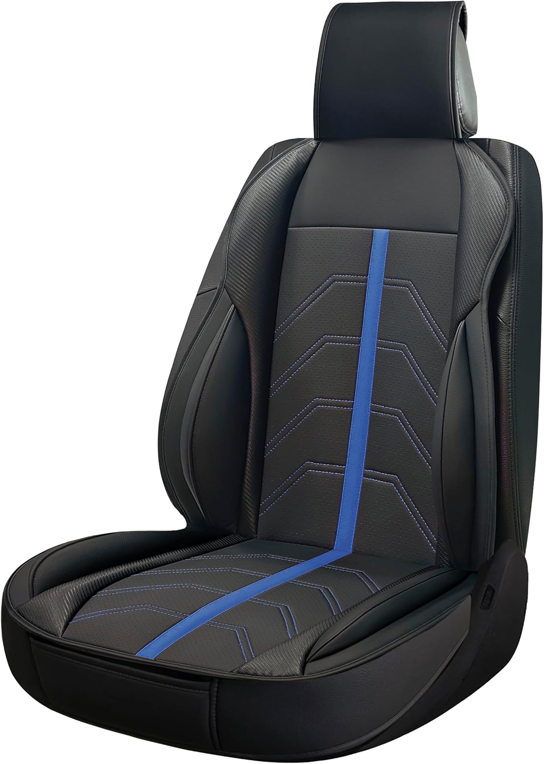 SUMEX Potenza Model Black and Blue Universal Waterproof Synthetic Leather Sports Backrest