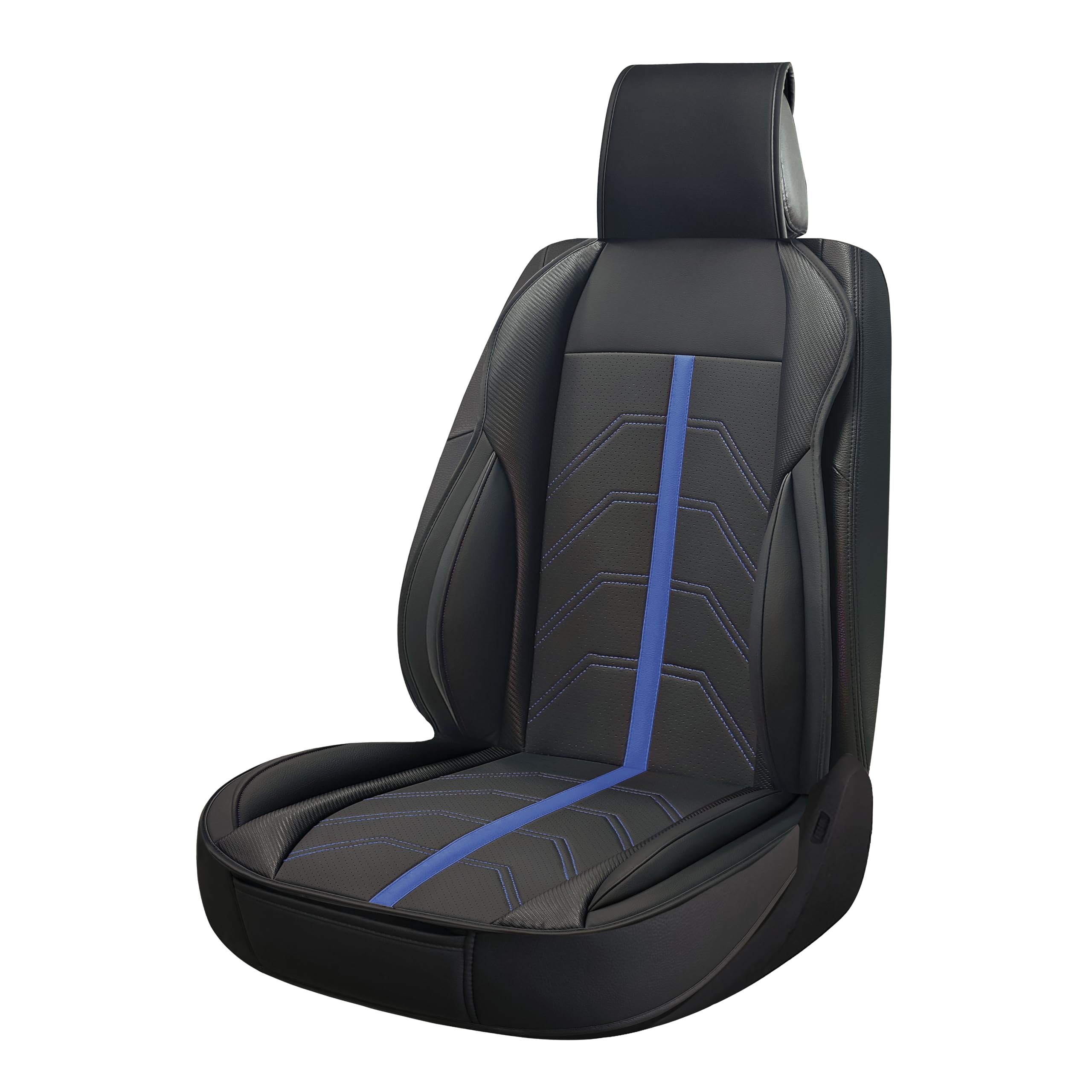 SUMEX Potenza Model Black and Blue Universal Waterproof Synthetic Leather Sports Backrest