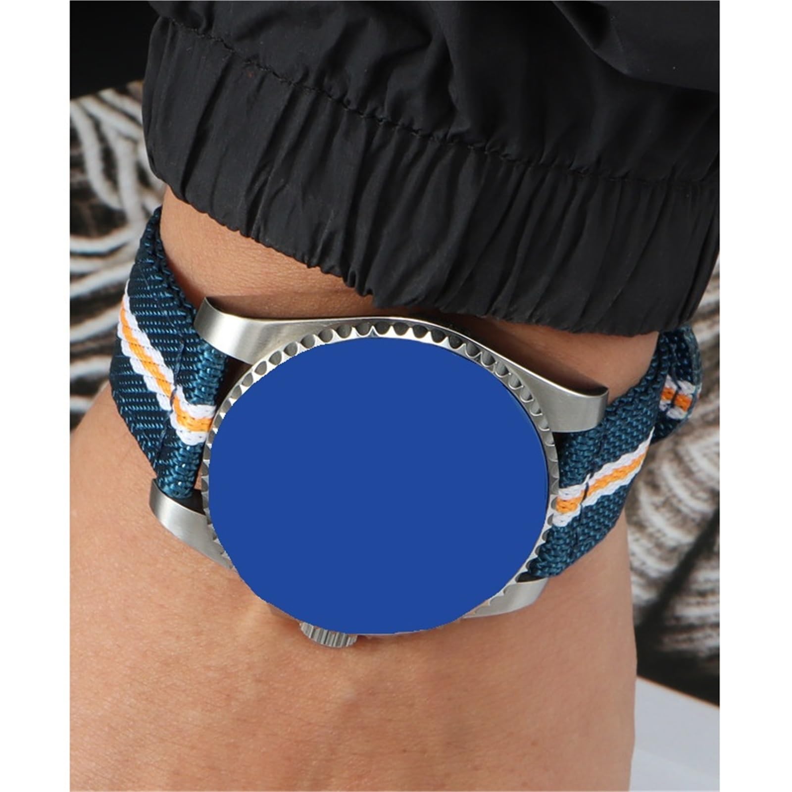 Cinturino per orologio in nylon Cinturino for orologio unisex in tela di nylon, cinturino classico casual retrò, accessori 18 19 20 21 22 23 24mm