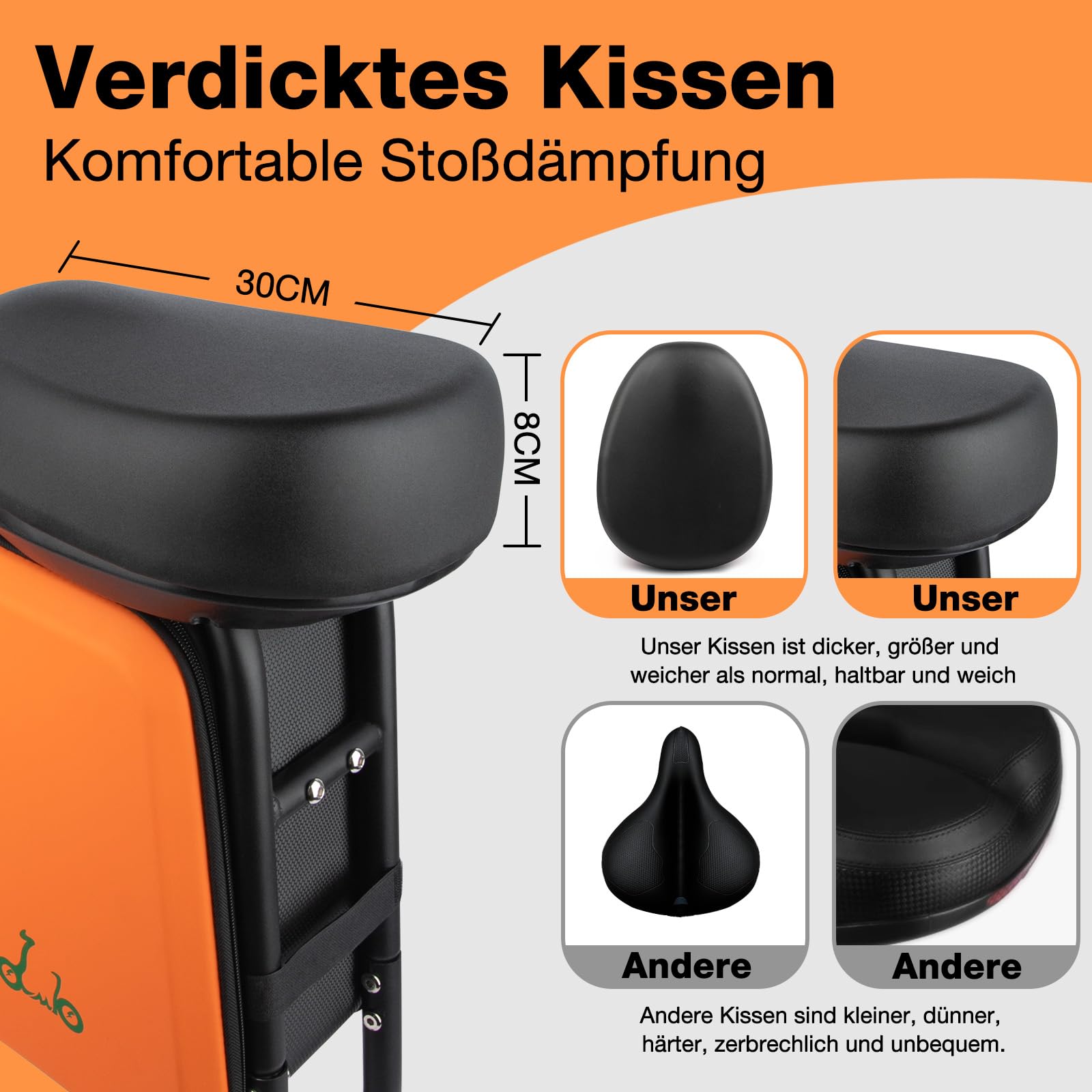 Elektrische Scooter Seat Niet Cotain Seat Bag Rear... – Vicedeal