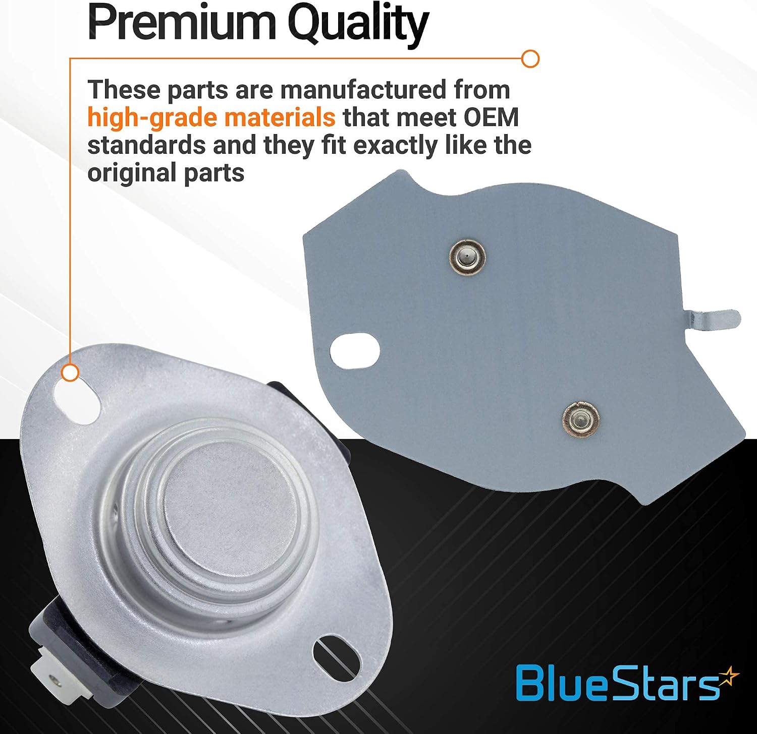 [UPGRADED] Ultra Durable 279816 Dryer Thermal Cut-off Kit Replacement Part by BlueStars - Easy to Install - Exact Fit for Whirlpool & Kenmore Dryers - Replaces 3399848 AP3094244 PS334299 279816VP
