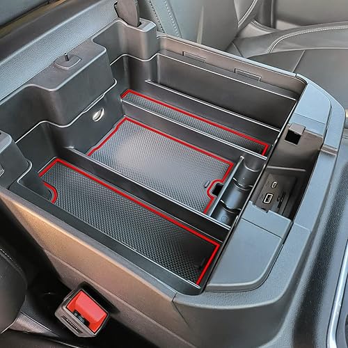 Miniatura 6 de TACOBRO Organizador de consola central compatible con accesorios SilveradoSierra 25003500HD 2020-2023Chevy Silverado 1500 2019-2022  GMC Sierra 1500