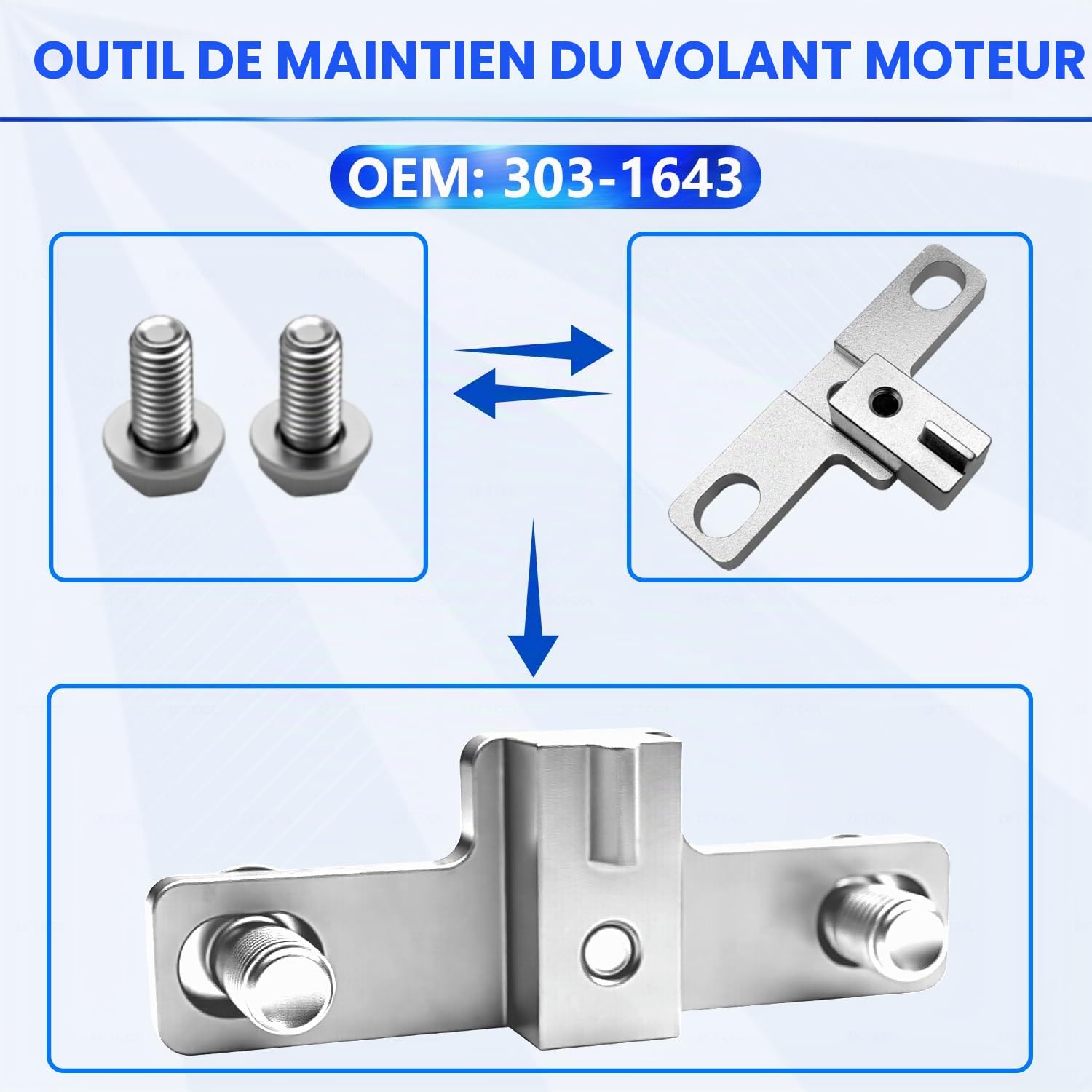 ZKTOOL Kit d'Outils de Calage de Moteur pour Ford 2.0 EcoBlue | Calage pour Moteurs Diesel Ford 2.0 EcoBlue TDCi. Comprend Équivalents OEM 303-1643, 303-1650 et 303-1637.