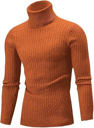 Sueter Para HoMbre De Moda Con CUello Alto Suéteres De Vestir Abrigo De InviernO