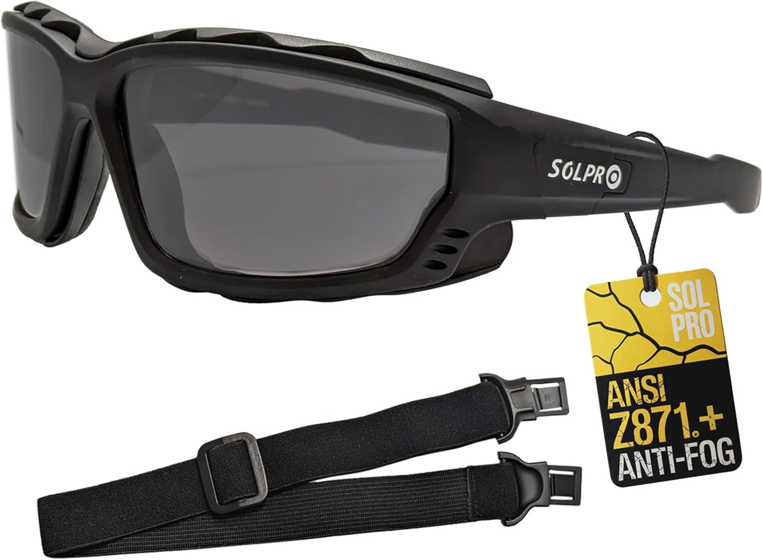 Anti-Fog Safety Motorcycle Riding Sunglasses Foam padded Goggle, Dustproof, Windproof, Hunting, Hiking, Golfing