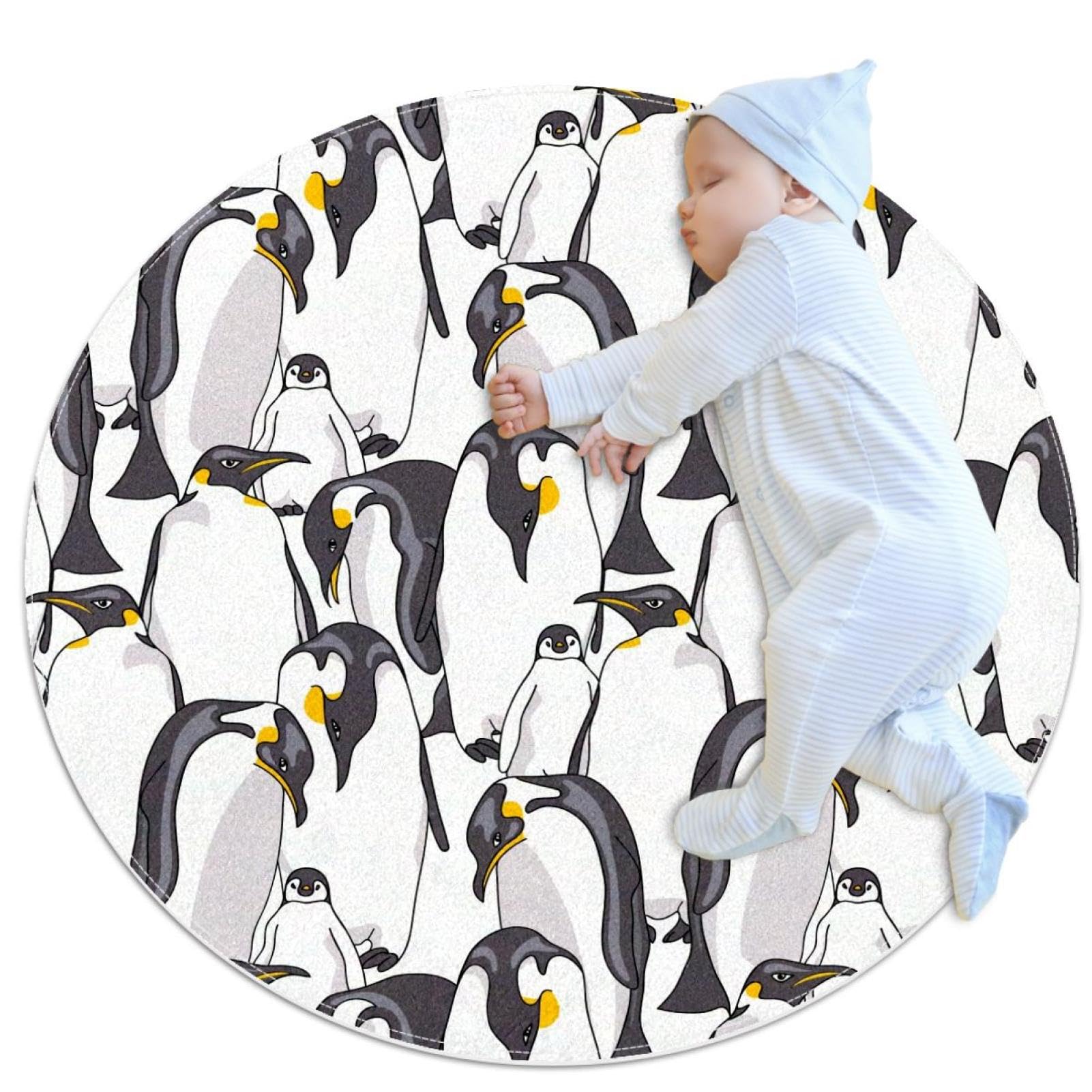 Tapis de bain pingouins empereurs pour une décoration chaleureuse et tendre