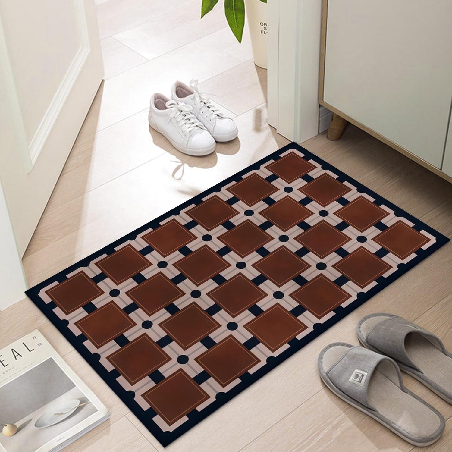 LYGLIGH Ultra Thin Indoor Door Mat, 1/10 in Thin Door Mats for Inside Entry — image 1