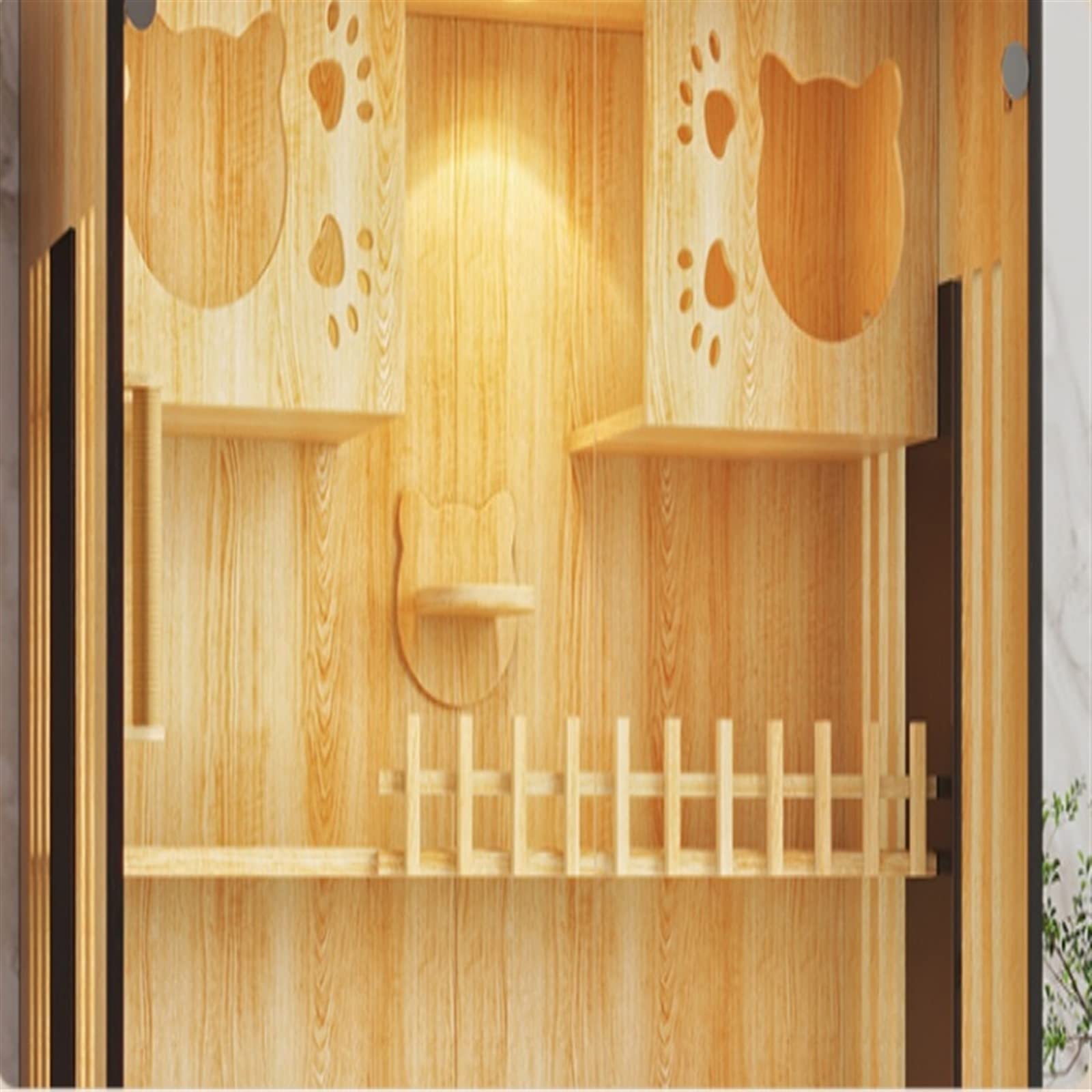 villa per gatti Gabbia for gatti Vetrina for Lettiera for Gabinetto for animali domestici Camera for Per interni