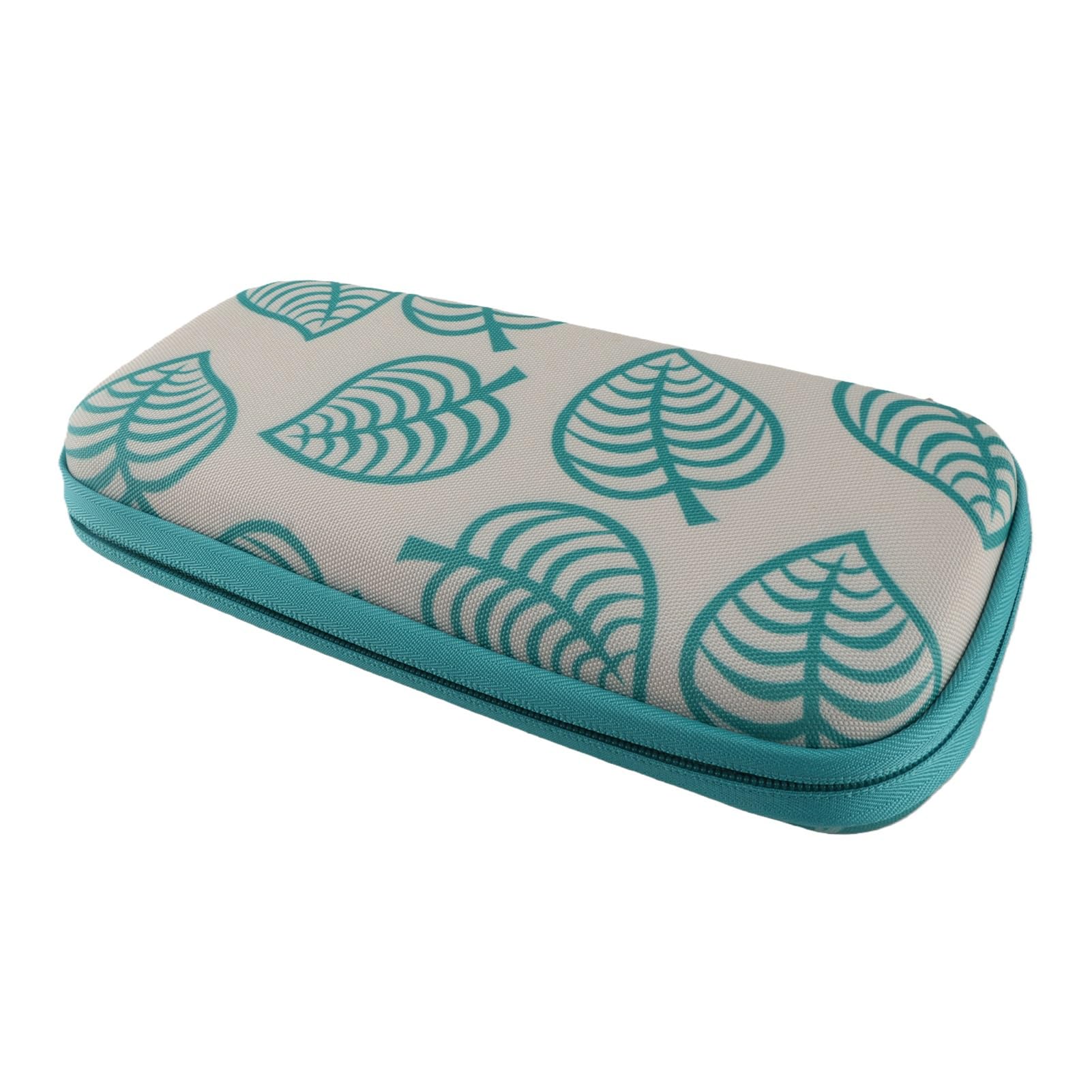 PUSOKEI Bolsa Protectora de Almacenamiento para Consola de Juegos, Funda Protectora Estuche de Almacenamiento para Animal Crossing ing Verde + White