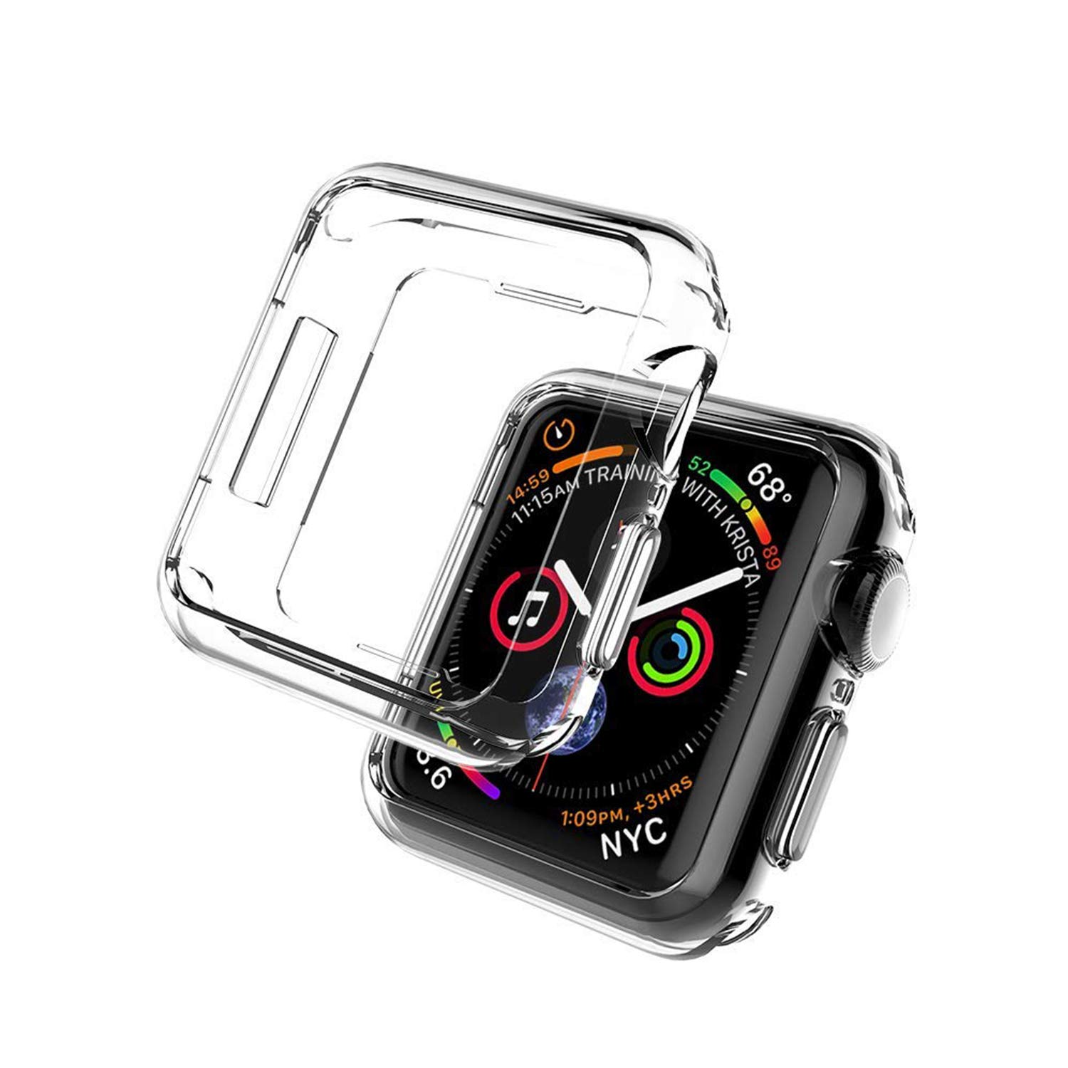 Amazon.co.jp: Gosento Apple Watch Series 6 ケース 40MM クリスタル 