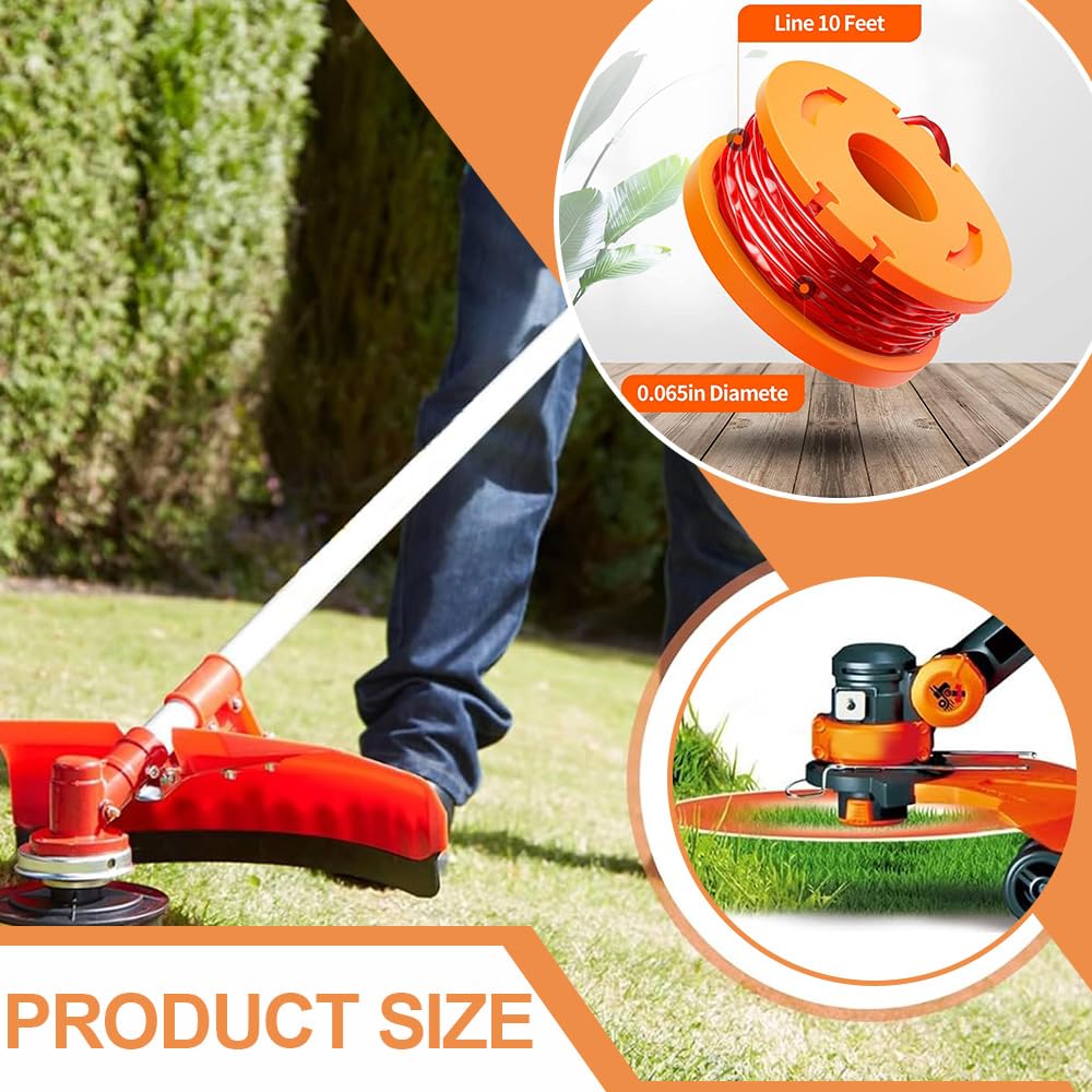 Bobina Di Ricambio WORX WA0014 Per Decespugliatori WG184E E WG168E - Filo Da 2 Mm, 6 Metri - Foto 7