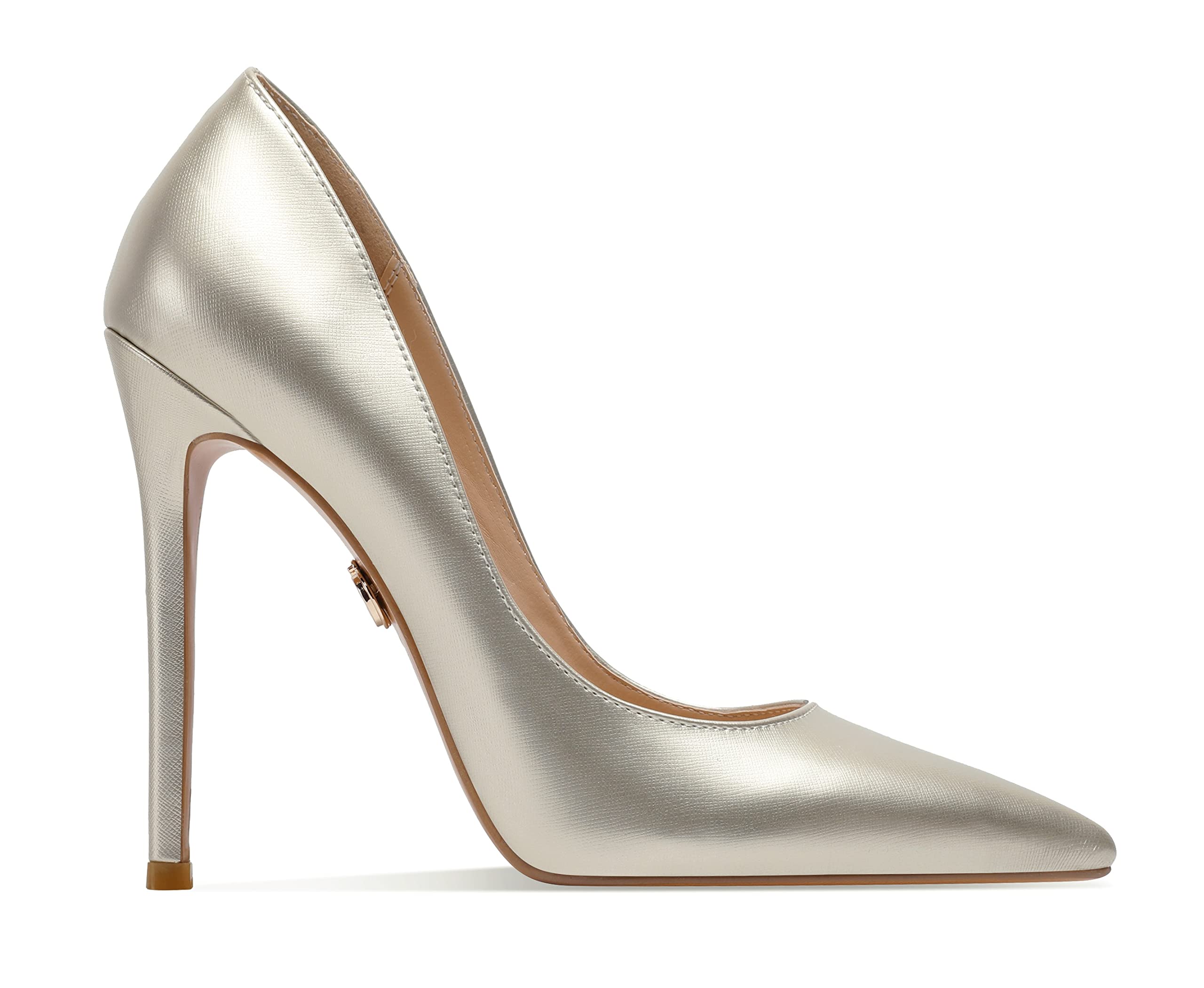 Leona - Women's Classic & Sexy Pointed Toe Slip on Pumps with 5" Stiletto High Heels. Handmade to Perfection.