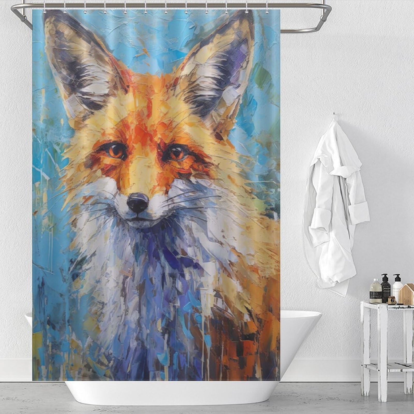 Rideau de douche moderne pour une salle de bain chic