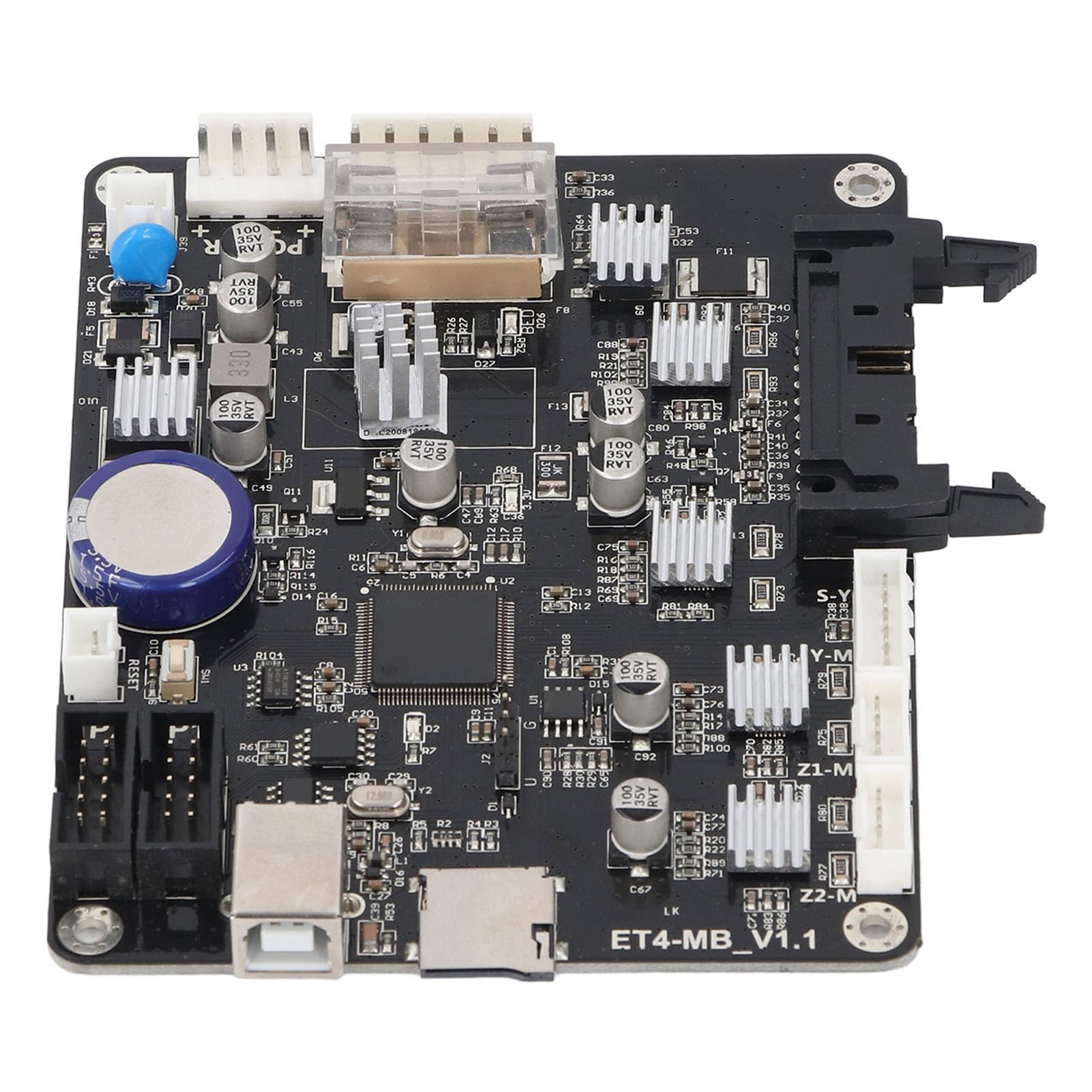 Bewinner 32-Bit-3D-Drucker-Motherboard, 8–35 V-Steuerplatine für Anet ET4, STM32F407 168 MHz ARM-Chip, 2-lagige Leiterplatte mit Wärmeableitung, A4988-Motortreiber, Offline-Upgrade