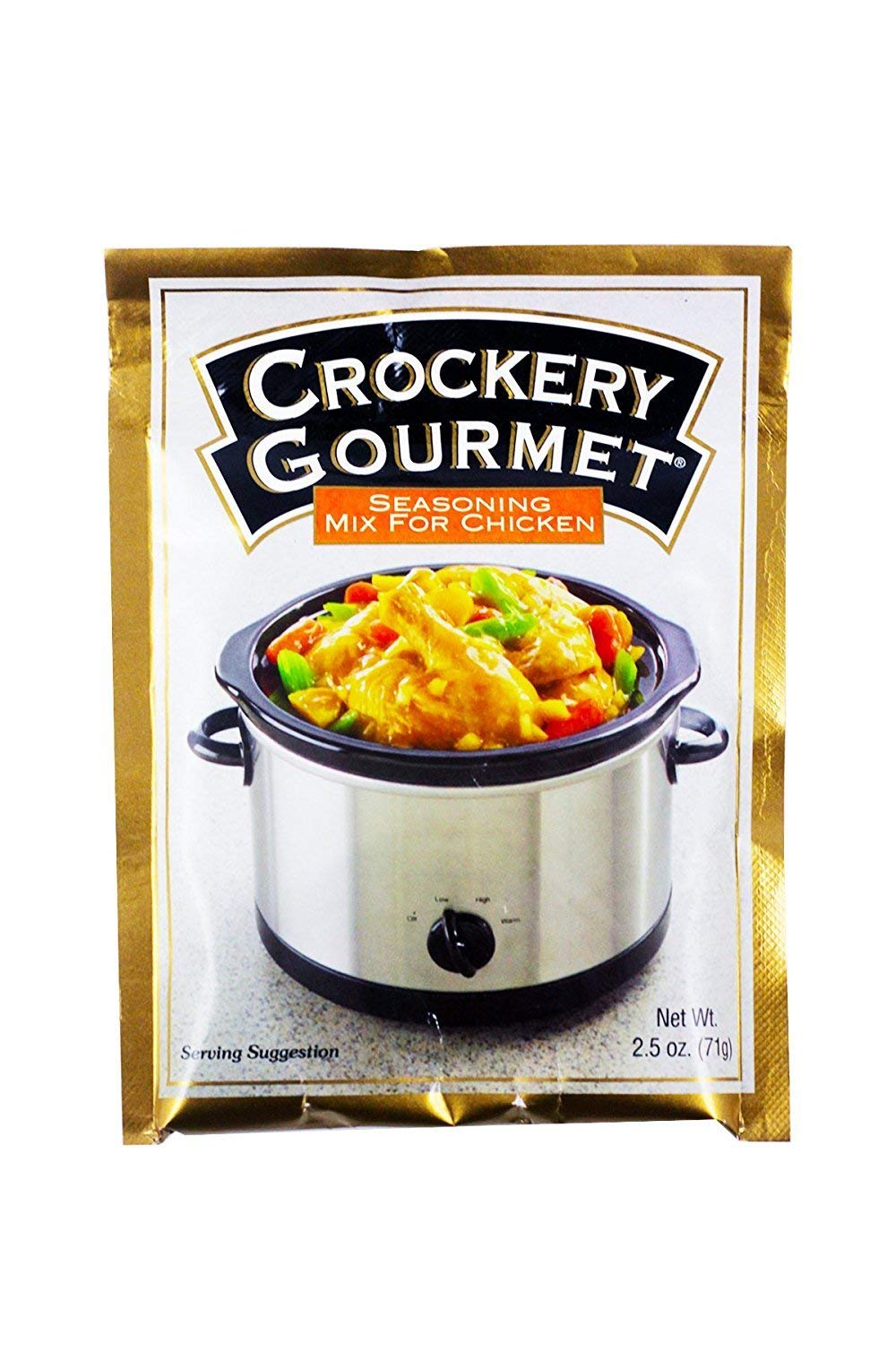 Crockery Gourmet Seasoning Mix for Chicken, 2.5-Ounce Packets (Pack of 12)