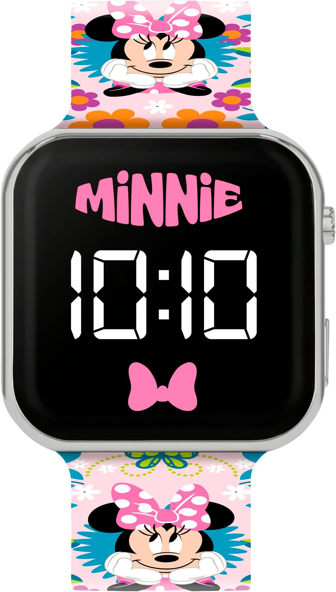 Mouse Kids LED Digital Silicone Strap Pink Watch MN4484