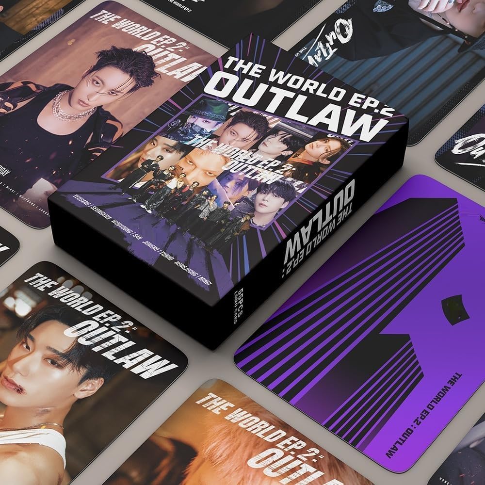 Baosai 55PCS at ·EEZ Lomo Cards at ·EEZ Merchandise Photocards with Box Double-Sided Lomo(Purple)