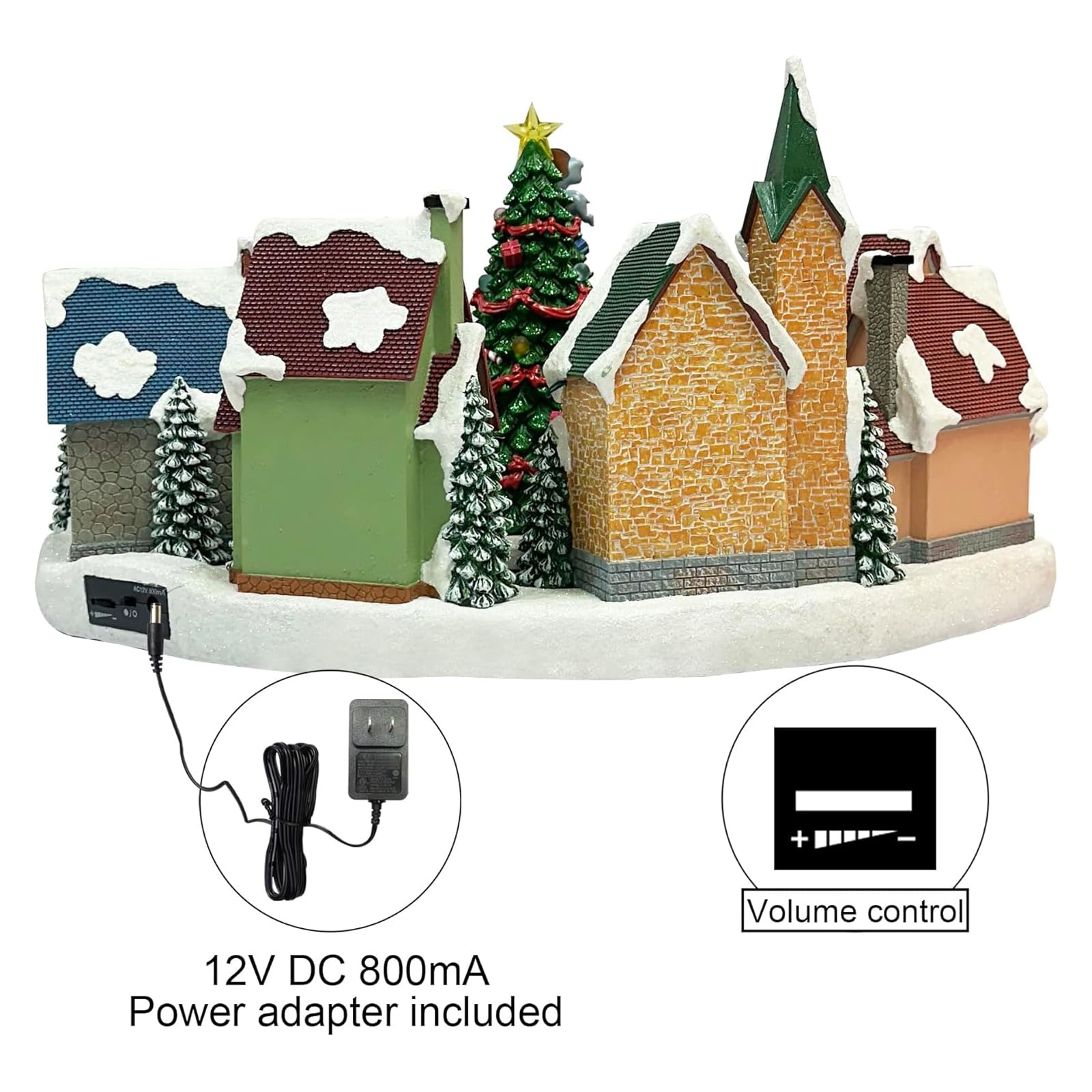 Amazon.com: MOMENTS IN TIME Animated Disney Holiday Town Scene