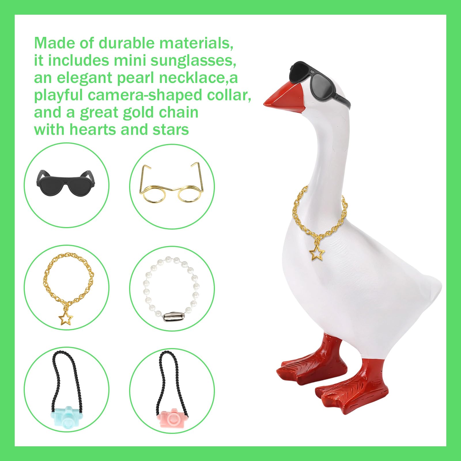 Sinbana 12pcs Desk Goose Outfits Set - Image 4