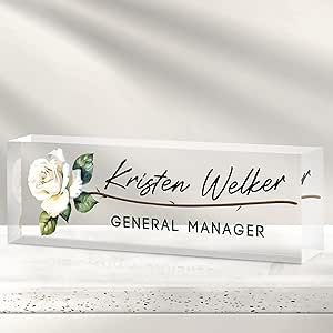 thumbnail image 2 of Customized Name Plate For Desk, Custom Desk Name Plate, Personalized 2 of 10