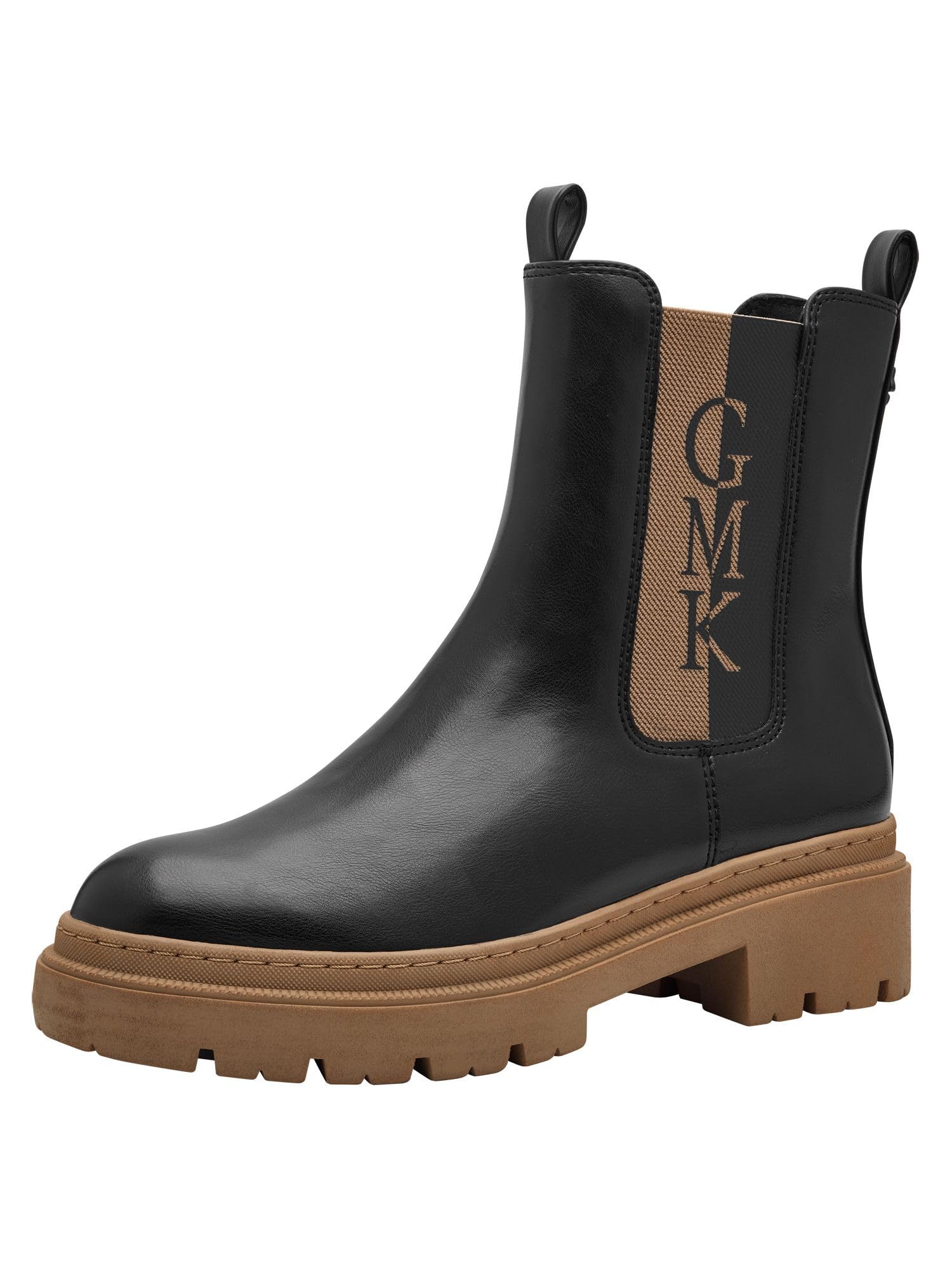 MARCO TOZZI by Guido Maria Kretschmer Women's 2-85406-43 Chelsea Boots, Black/Nature, 39 EU, Black Nature, 7 UK