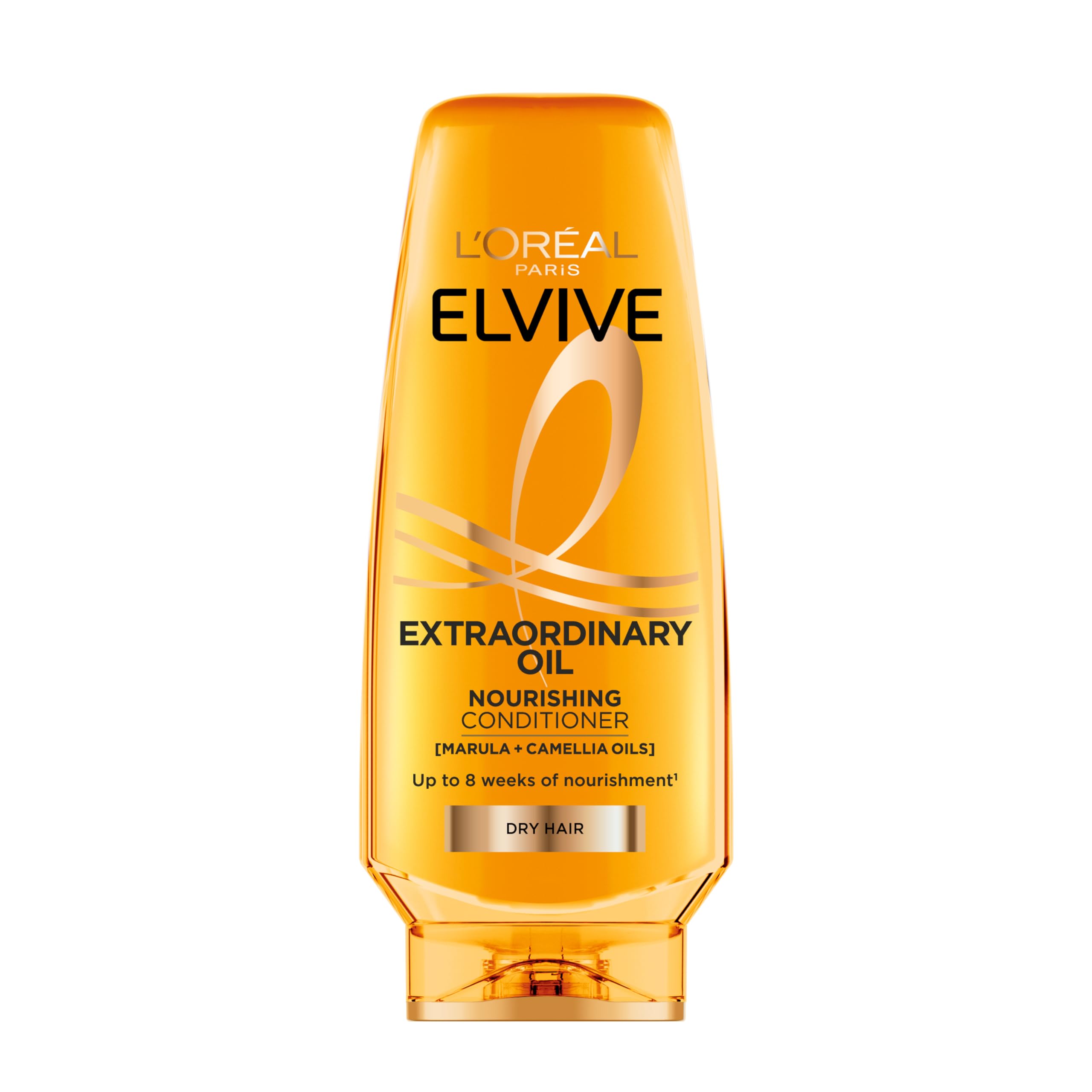 L'Oréal Paris Elvive Extraordinary Oil Nourishing Conditioner, With Marula & Camellia Oils, Restores Lipids For 90% Instant Nourishment, 8 Weeks Of Shine, 500ml