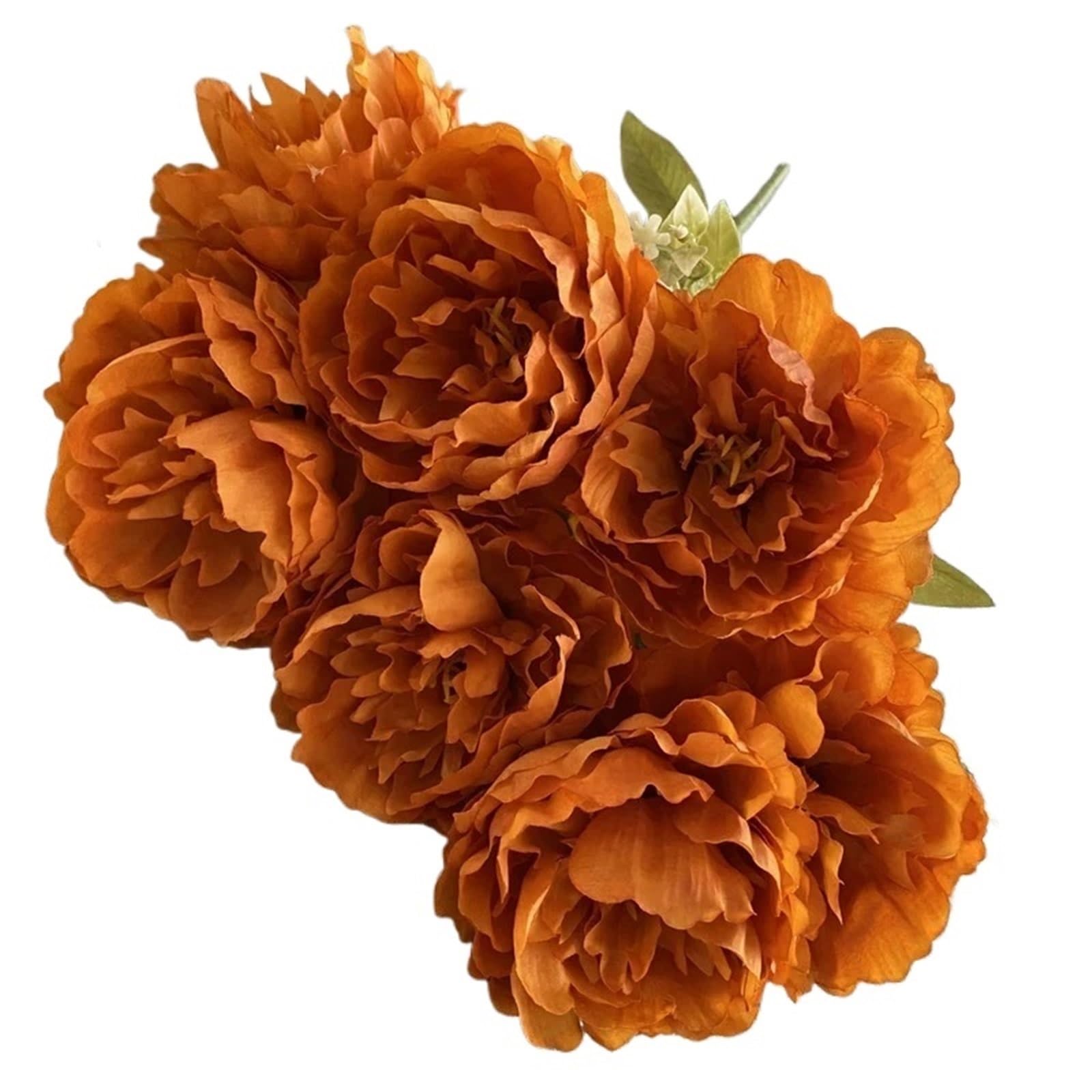 LuoAXINN Artificial Flower Branches 5 Pcs Simulation Seven Peony Silk Flowers Bouquet Home Living Room Wedding Decoration(Color7)