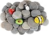 Simetufy 60 Pcs Painting Rocks Bulk, River Rocks to Paint for Arts, 2-3 Large Flat & Smooth Stones for DIY Painting, Kindness Stones