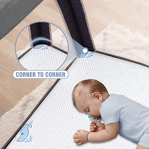 Miniatura 4 de Pack and Play - Colchón de espuma viscoelástica de alta resistencia para Pack N Play. 38 x 26 Pack N Play, funda extraíble y lavable a máquina