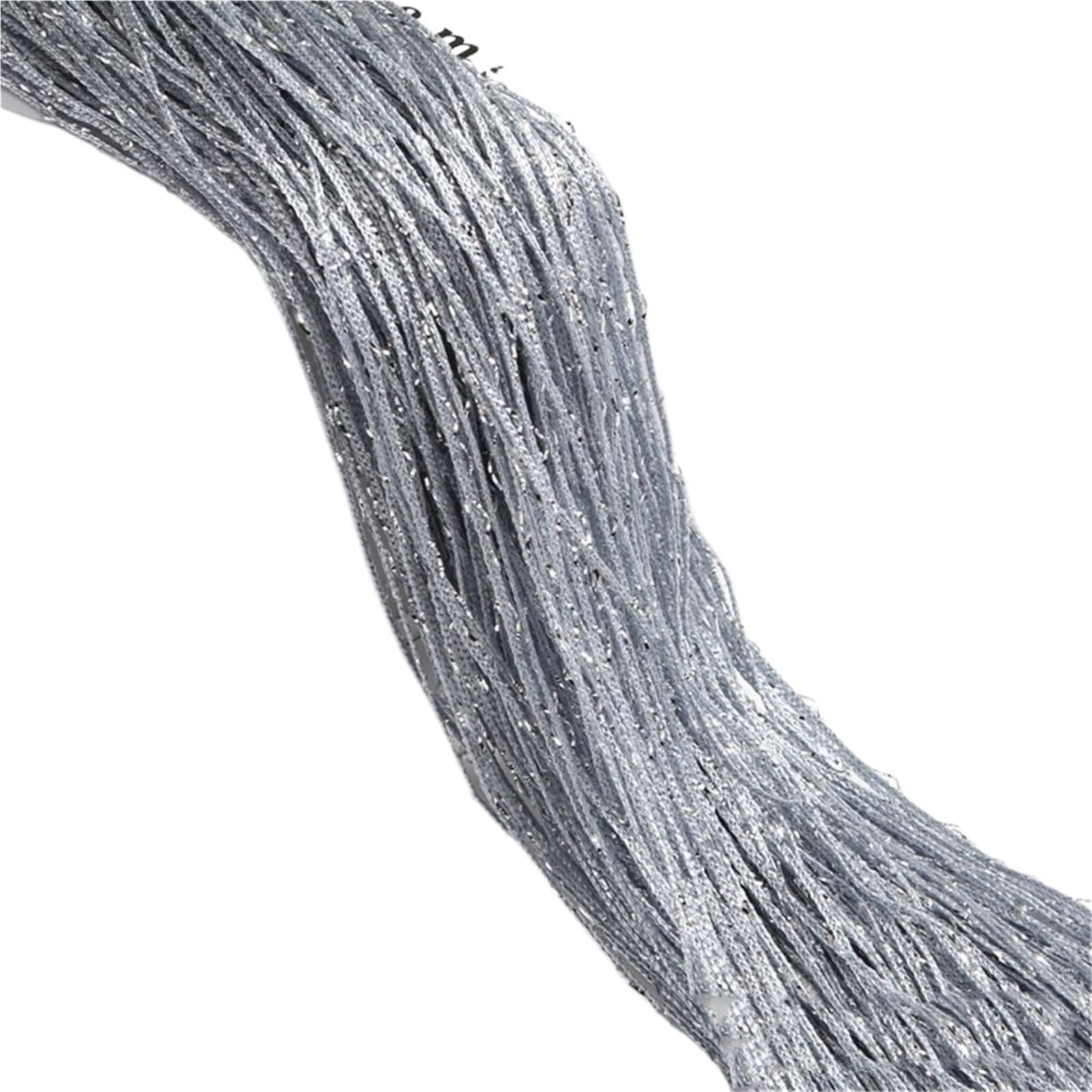 DFGBAPKBL beaded door curtain 2M*1M String Curtain Tassel Glitter Hanging Beaded Curtains Shining Room Divider Net(Silver)