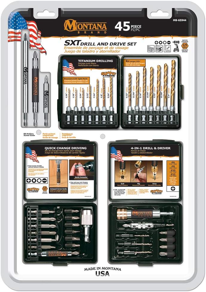 Montana Brands MB-65944 45 Piece Big Sky Drill/Driver Set