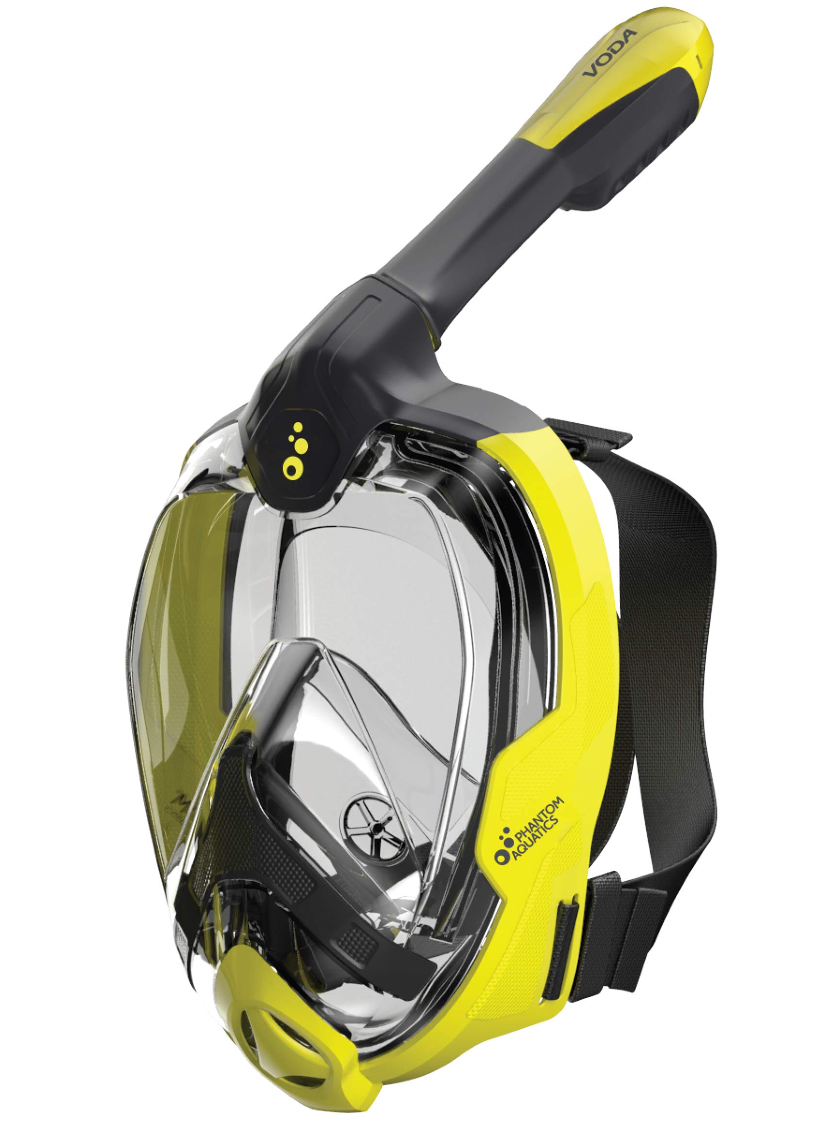 Phantom Full Face Snorkel Mask- Advanced Safety Breathing System Allows More Fresh Air While Snorkeling -180 Panoramic Viewing Anti Fog Anti Leak Foldable Snorkeling Mask