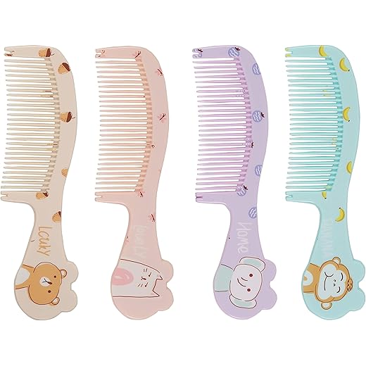 Adore Baby Hair Comb Set - Anti-Knot, Pack of 4