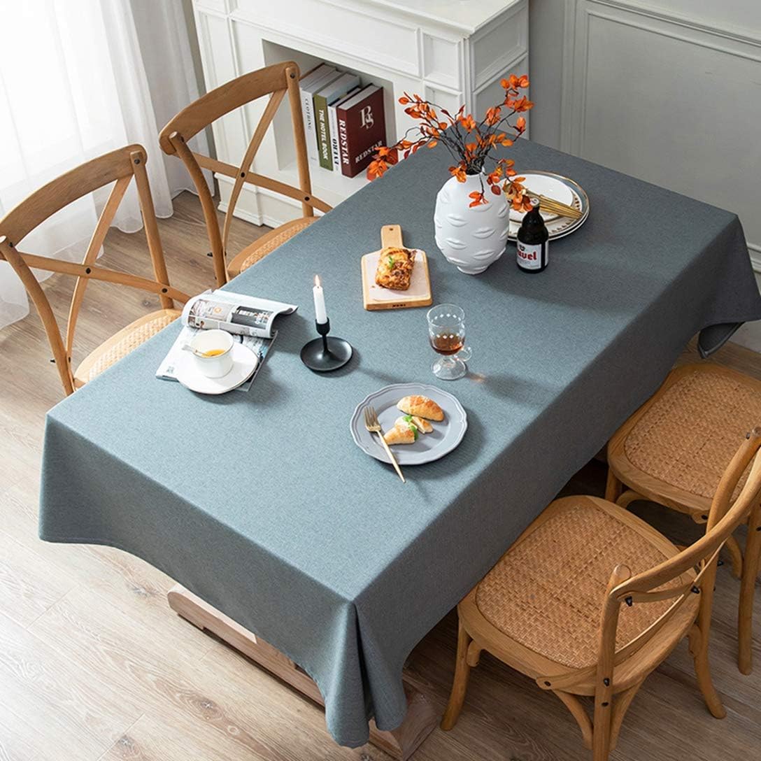 テーブルクロス おしゃれ 撥水 イージーケア 食卓カバー コットン リネン 上品 手入れ簡単 長方形 洗える インテリア 耐久性 誕