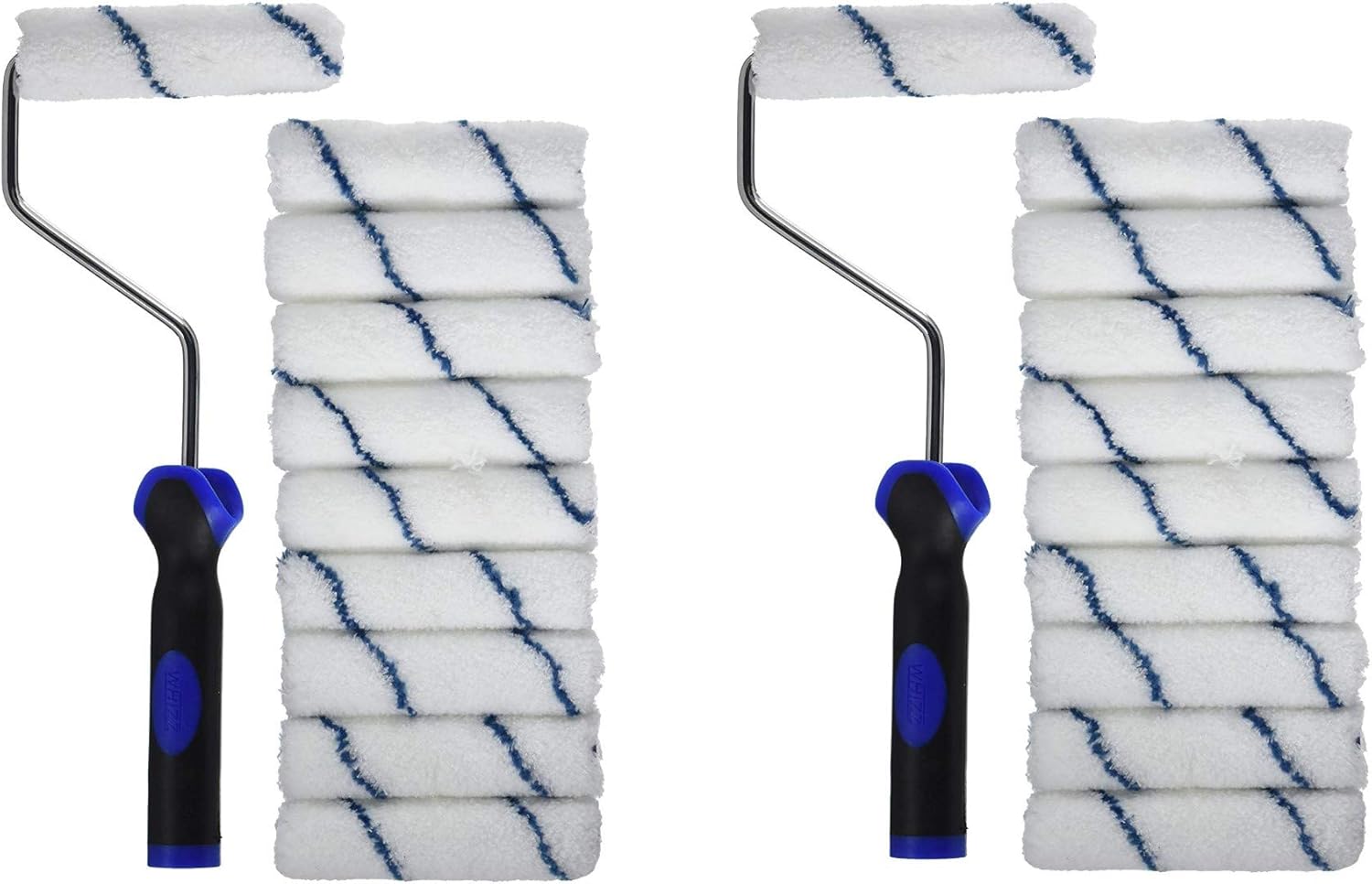 WHIZZ 25009 4" Xtrasorb Microfiber 3/8" Nap with 10 Mini Rollers, Pack of 2