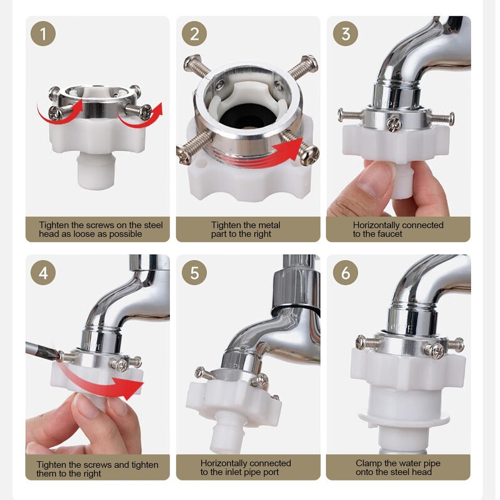 SUIGETSU Manguera de lavadora de 5 pies, línea de suministro de agua de PVC antiestallido con adaptador de conexión rápida y tuercas de latón, ajuste universal para LG Samsung Whirlpool Maytag (59