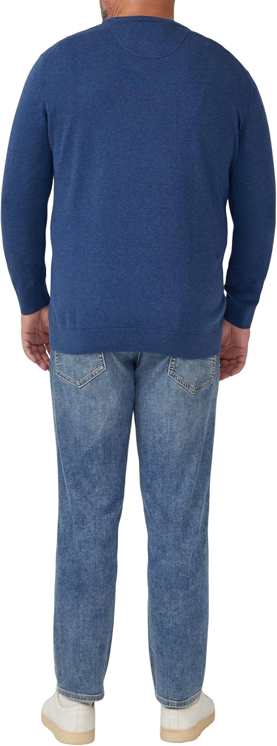 s.Oliver Pullover Crew Neck Big Size 4XL 55w0_royal Blue