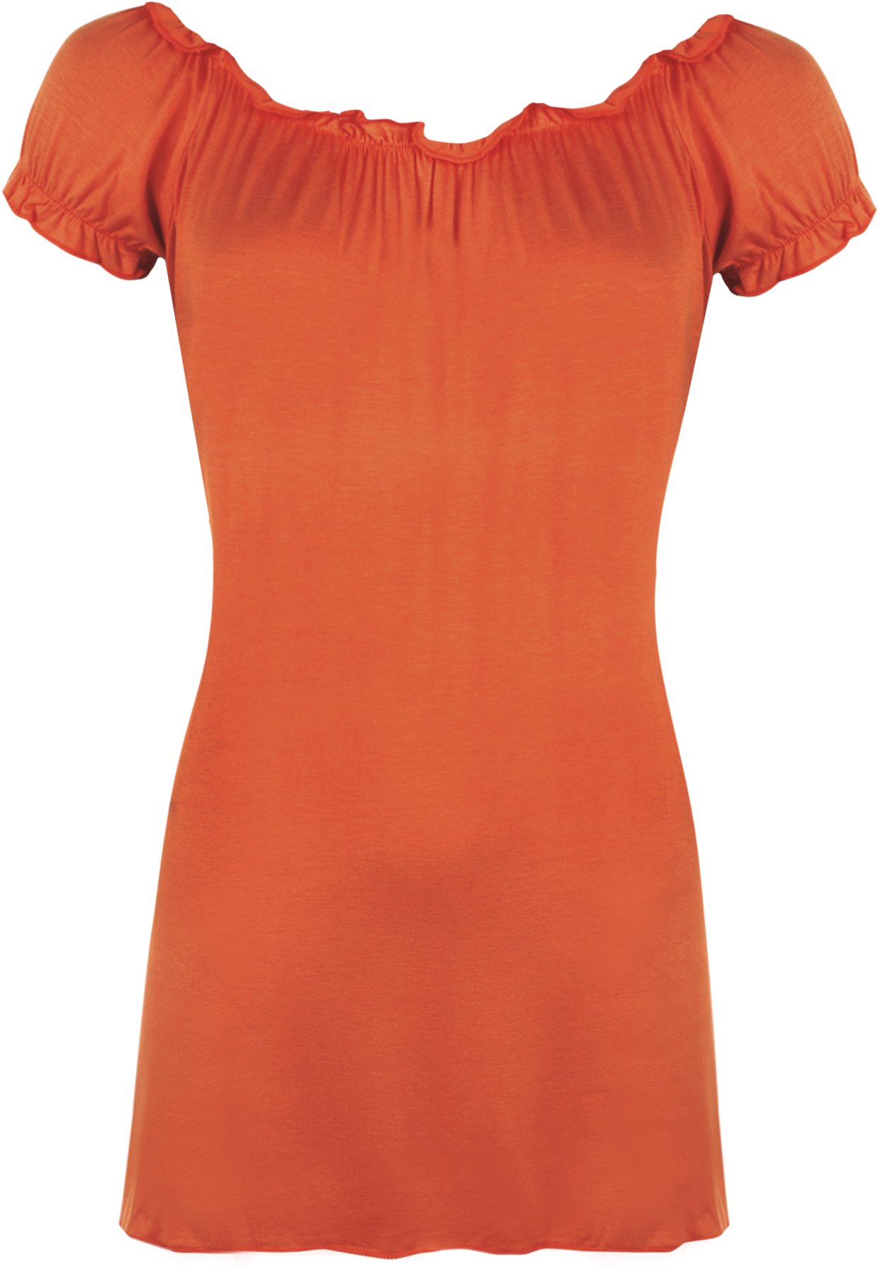 Wearall Women's Rust Gypsy Boho Stretch Top - 20