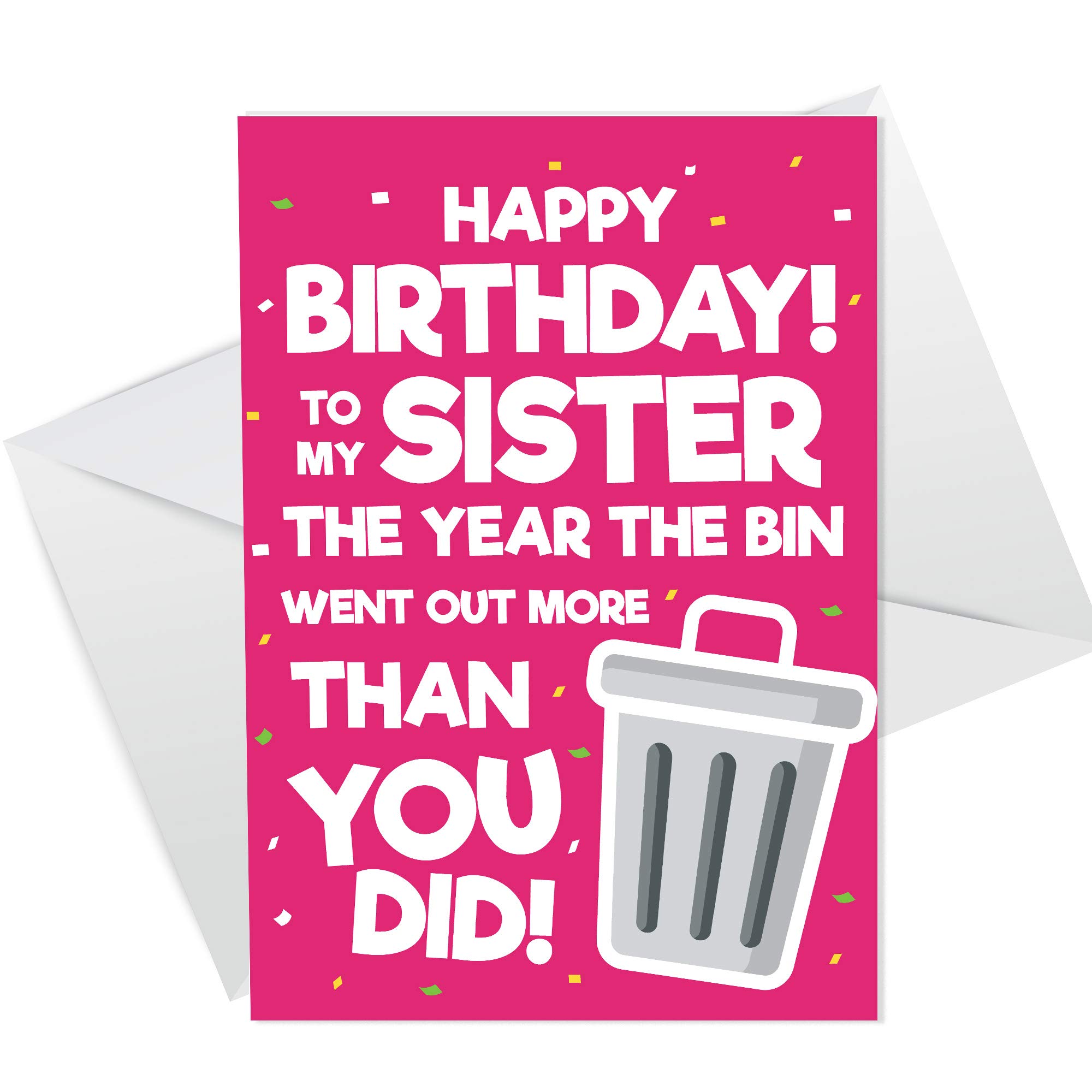 Funny Birthday Card For Sister Lockdown Design Novelty Birthday Card For Her