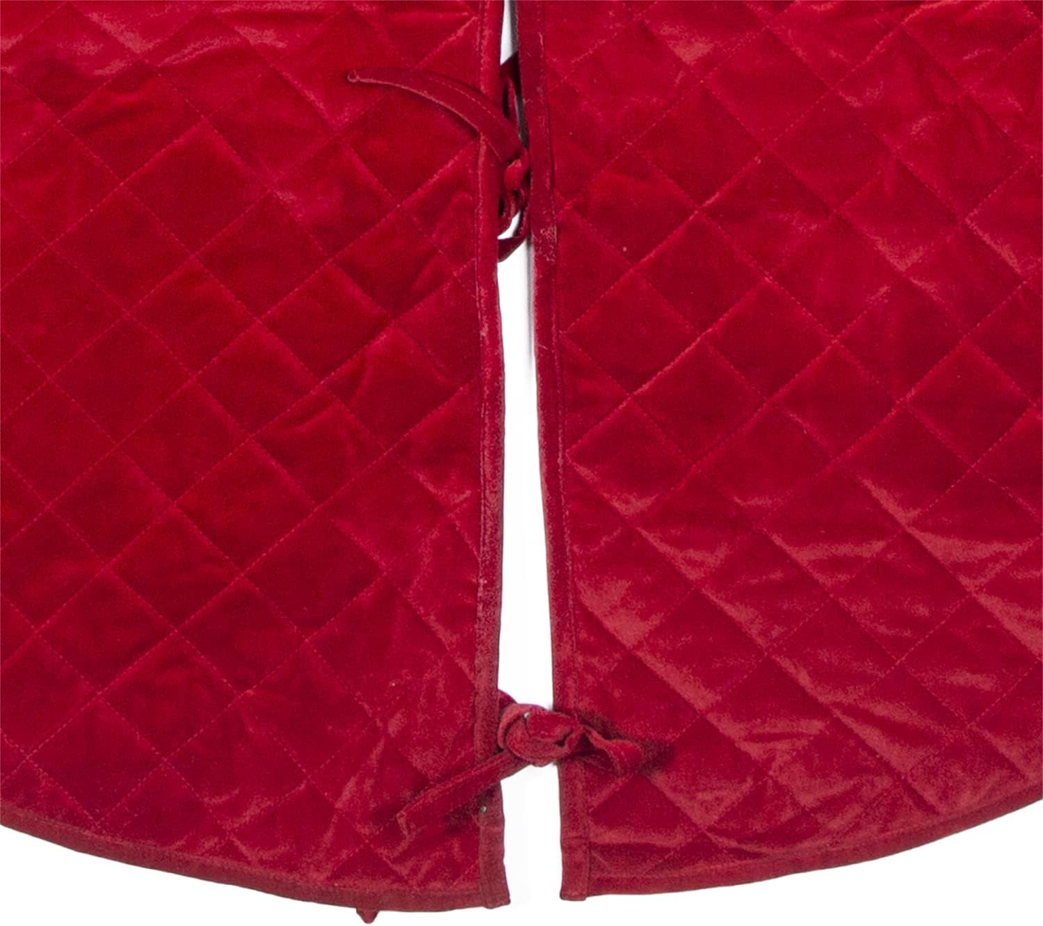 Brands 24 INCH Christmas Tree Skirt Velvet Quilted Thick Double Layer (5726S)