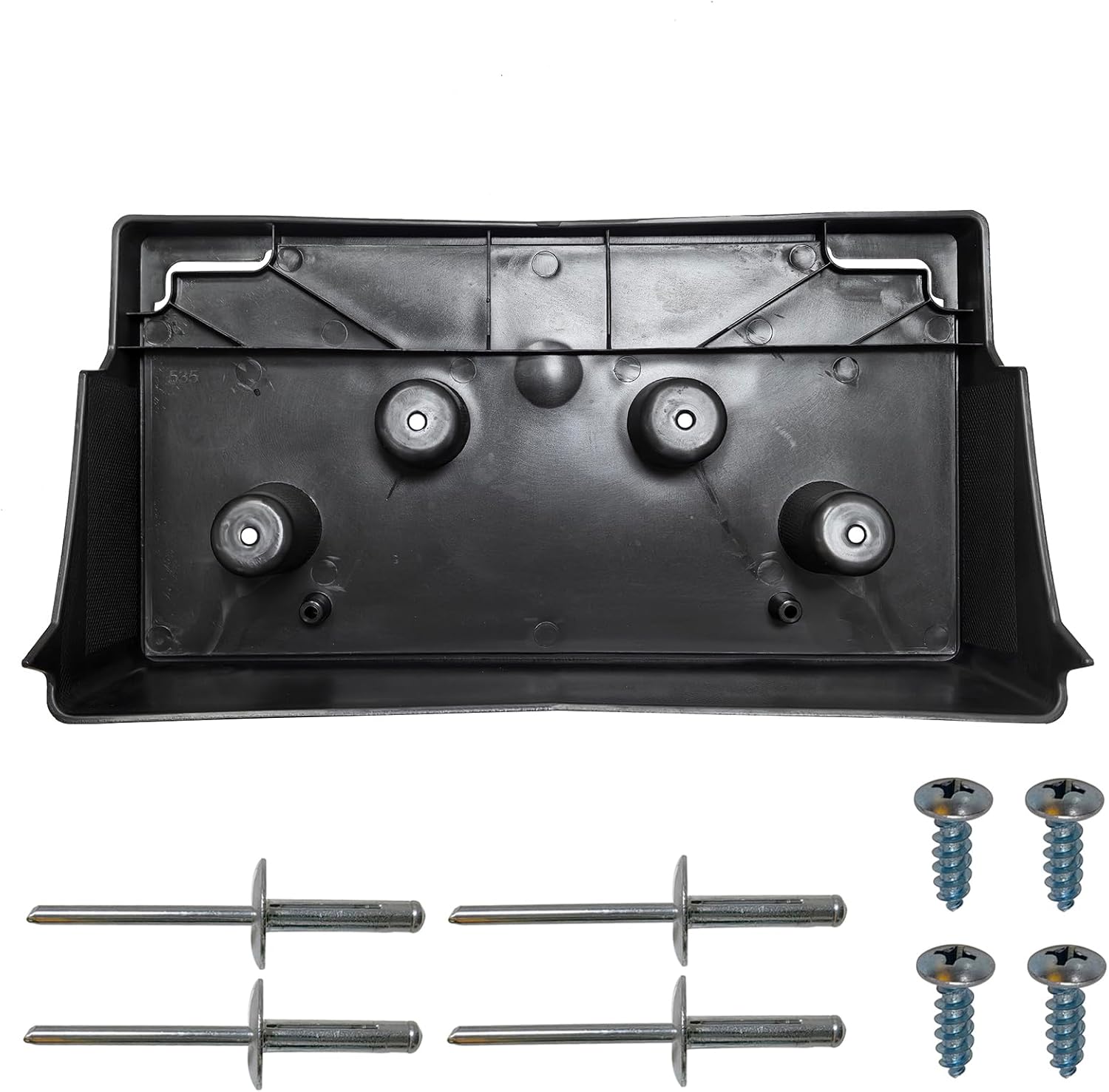 Front Bumper License Plate Frame Bracket Tag Holder Fits for Chevrolet Suburban Tahoe 2015 2016 2017 2018 2019 2020 Replace 23235997 GM1068193