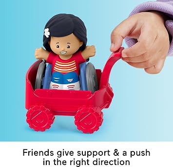 Fisher-Price Little People Toddler Toys Play for All Figure and Accessory Pack 9-Piece Set for Pretend Play Ages 1+ Years