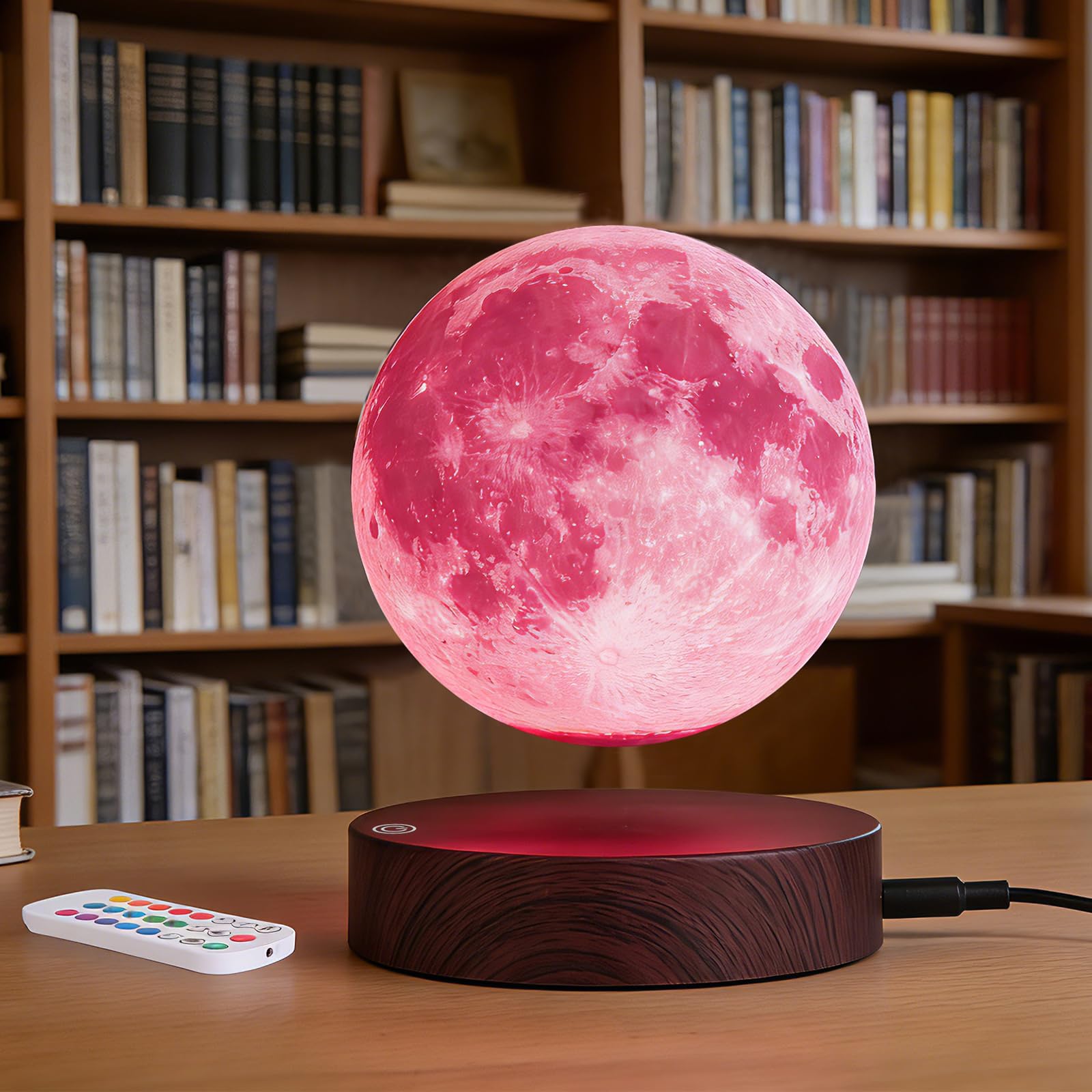 Lámpara de luna levitante con 16 colores (16 colores)