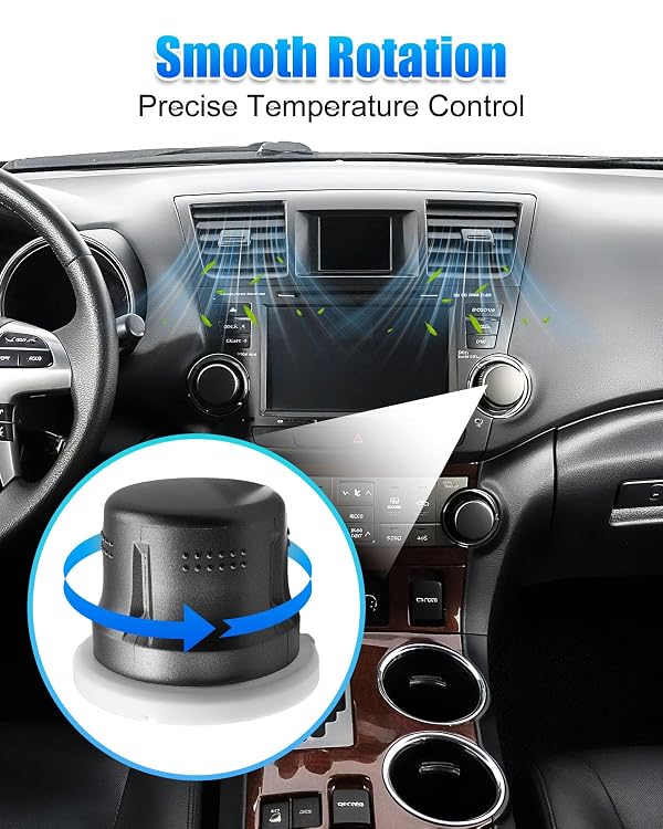 Air Conditioning Control Knob Cover Fit for Toyota Highlander 2009-2013 by TIKSCIENCE - Used condition - Image 3