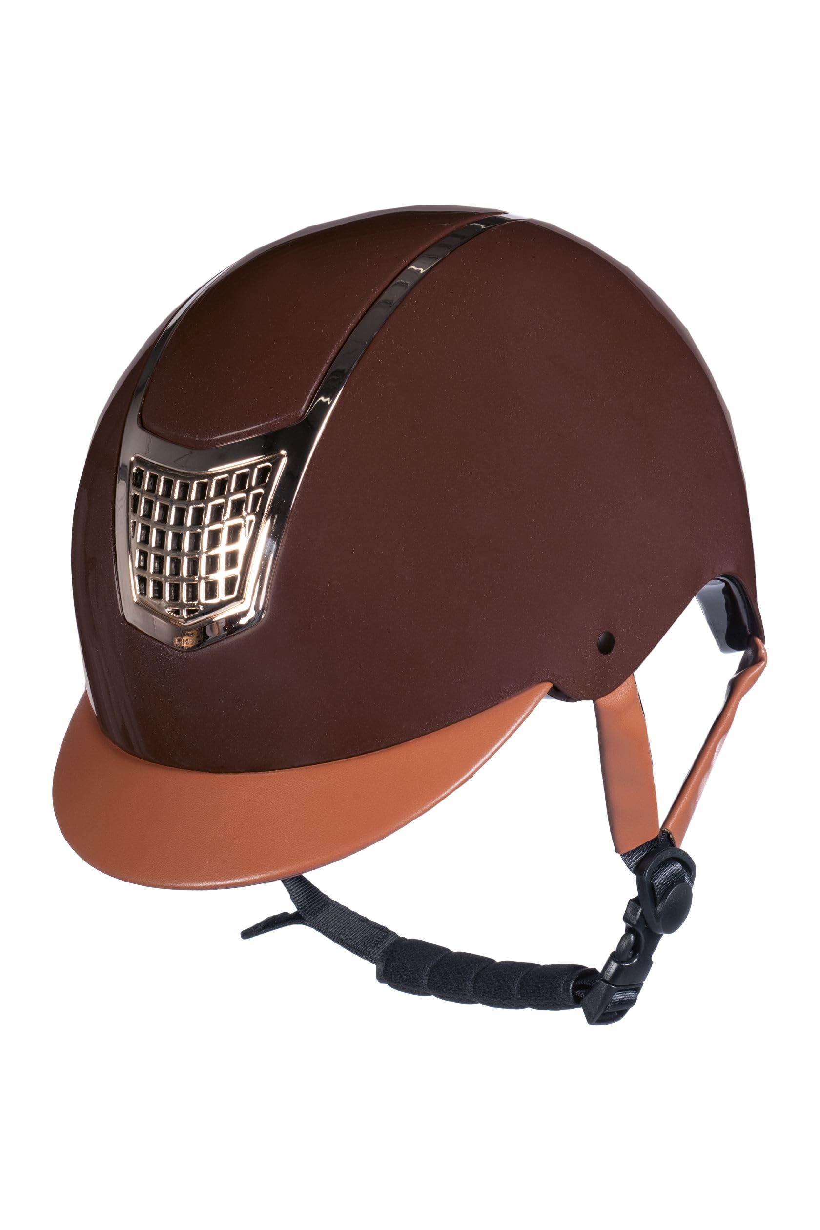 HKM Kask jeździecki Edynburg, unisex, ciemnobrązowy, S
