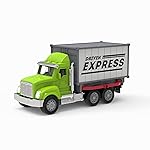 Driven by Battat - 7-Inch Container Truck Toy with Lights & Sounds, Movable Parts, Utility Vehicle for Boys & Girls, Durable Design, Realistic Details, Ideal Gift 3+ Years Toy for Kids