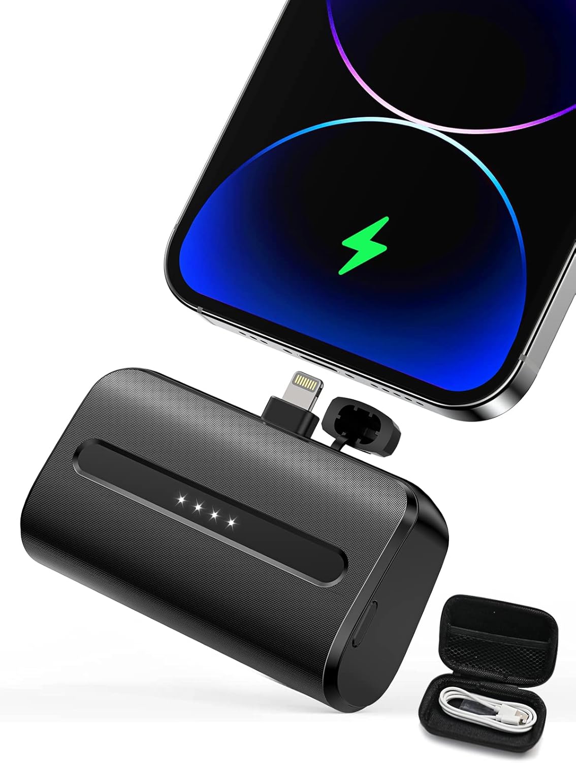 NEWDERY Mini Portable Charger for iPhone, 6600mAh 22W PD Power Bank