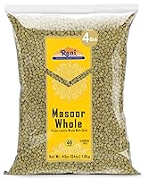 Vista 1 de Rani Masoor Enteras (Lentejas verdes enteras con piel) 64 onzas (4 libras) 4.0 lbs a granel ~ Todo natural Vegano Apto para gluten Sin OMG