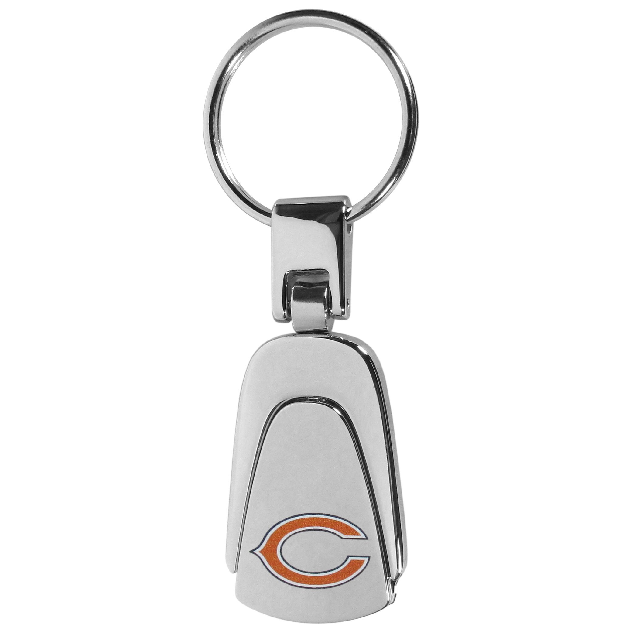 Siskiyou NFL Chicago Bears Unisex Sportssteel Teardop Key Chain, Steel, One Size โ image 1